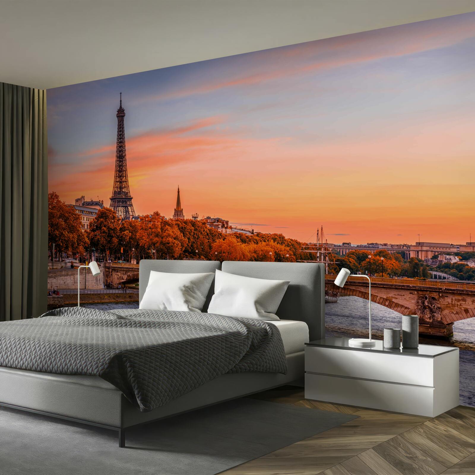 Fototapeta prišla jeseň do starého Paríža