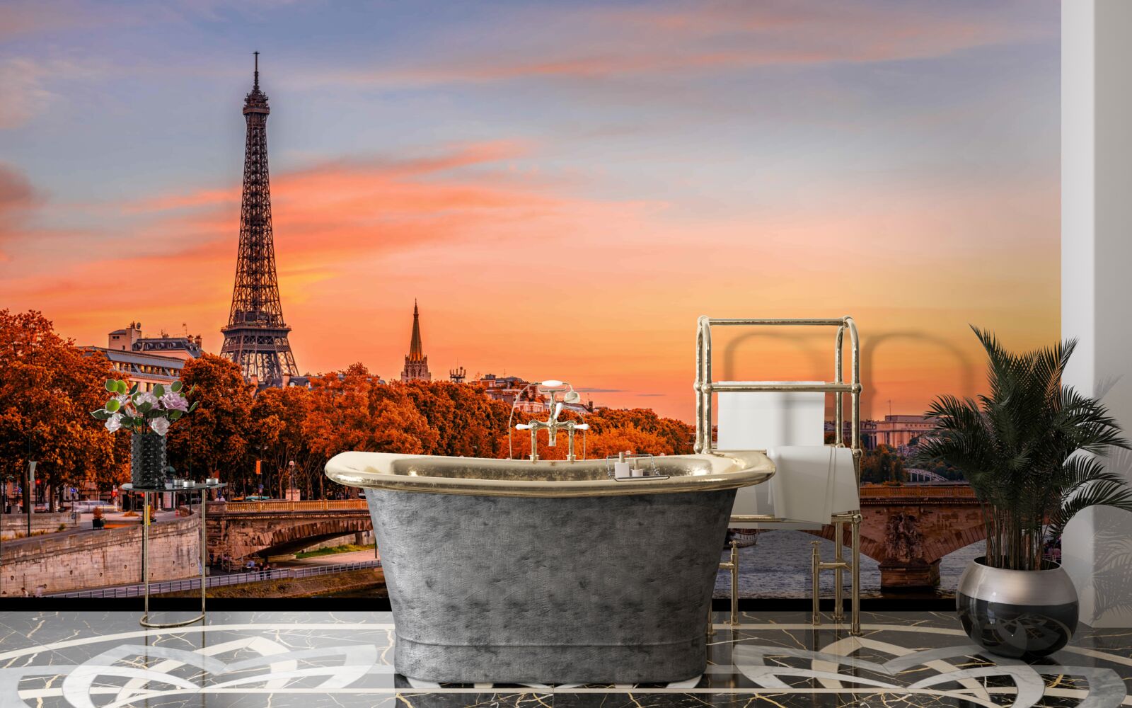 Fototapeta prišla jeseň do starého Paríža