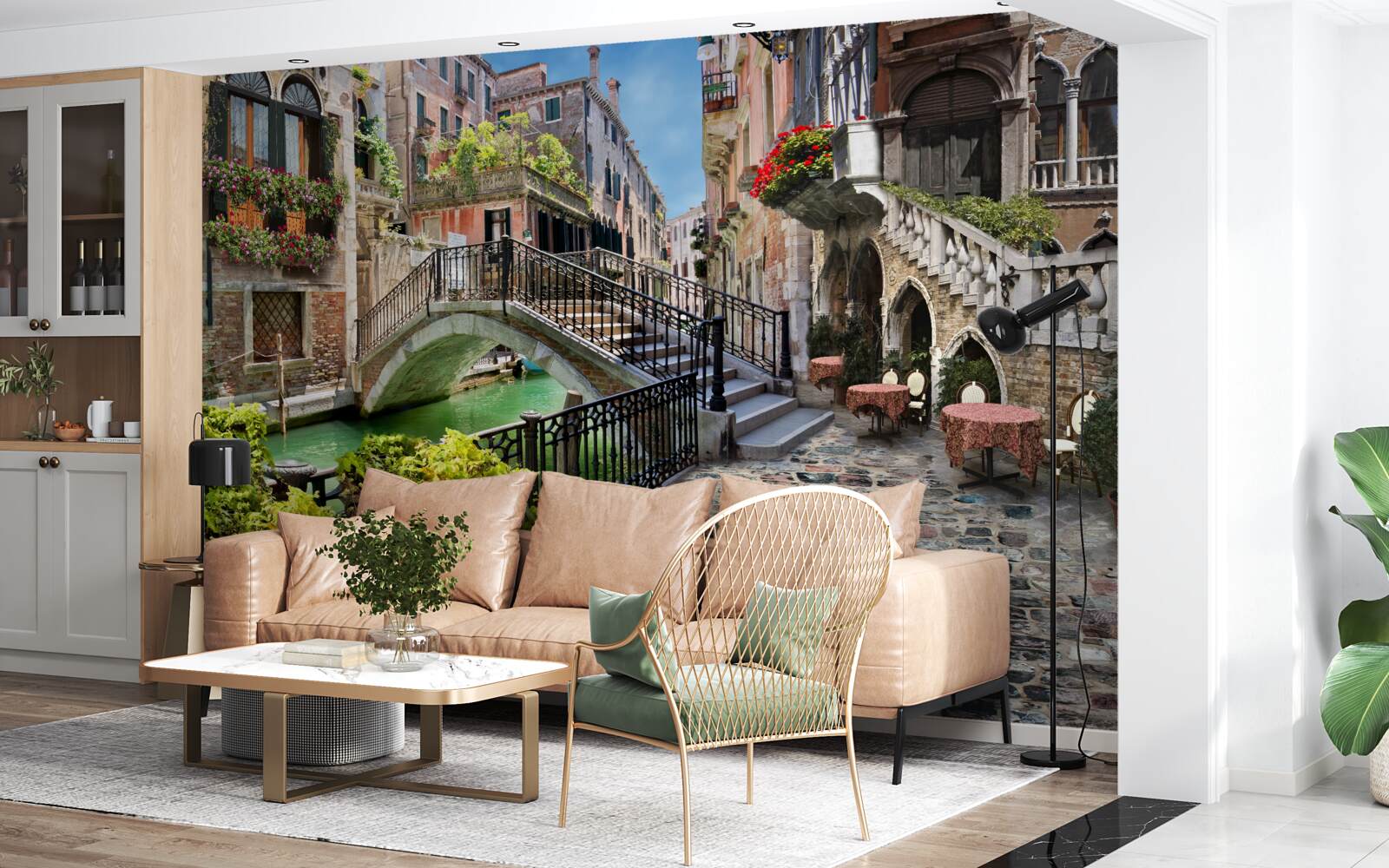 Fototapeta zničený most cezeň Benátsky kanál