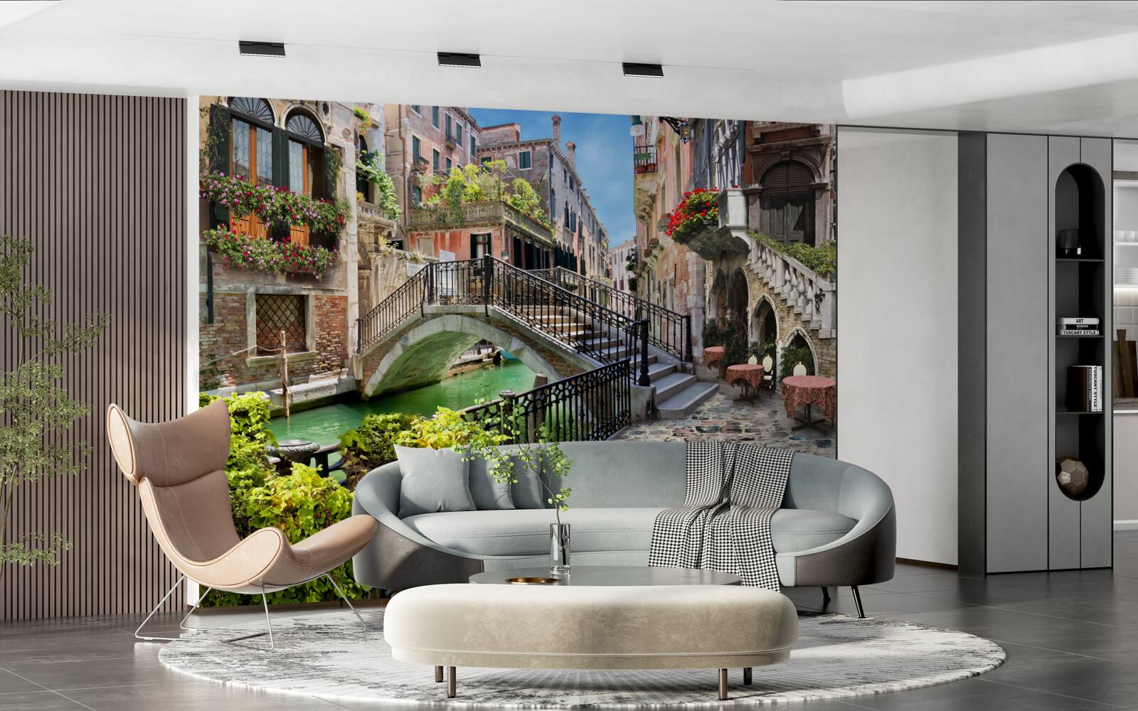 Fototapeta zničený most cezeň Benátsky kanál