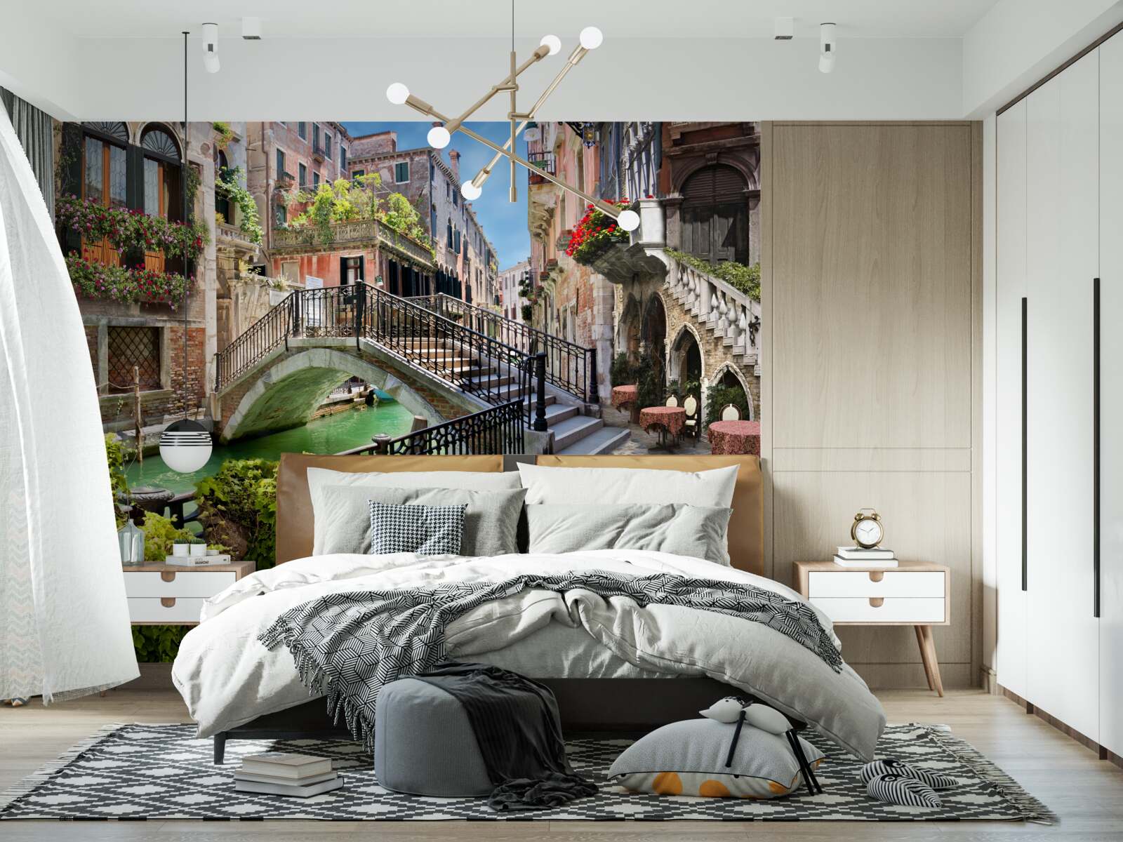 Fototapeta zničený most cezeň Benátsky kanál