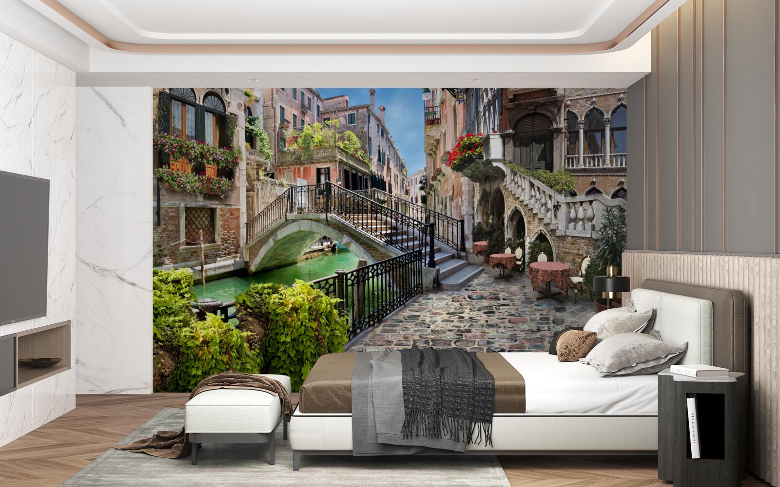 Fototapeta zničený most cezeň Benátsky kanál