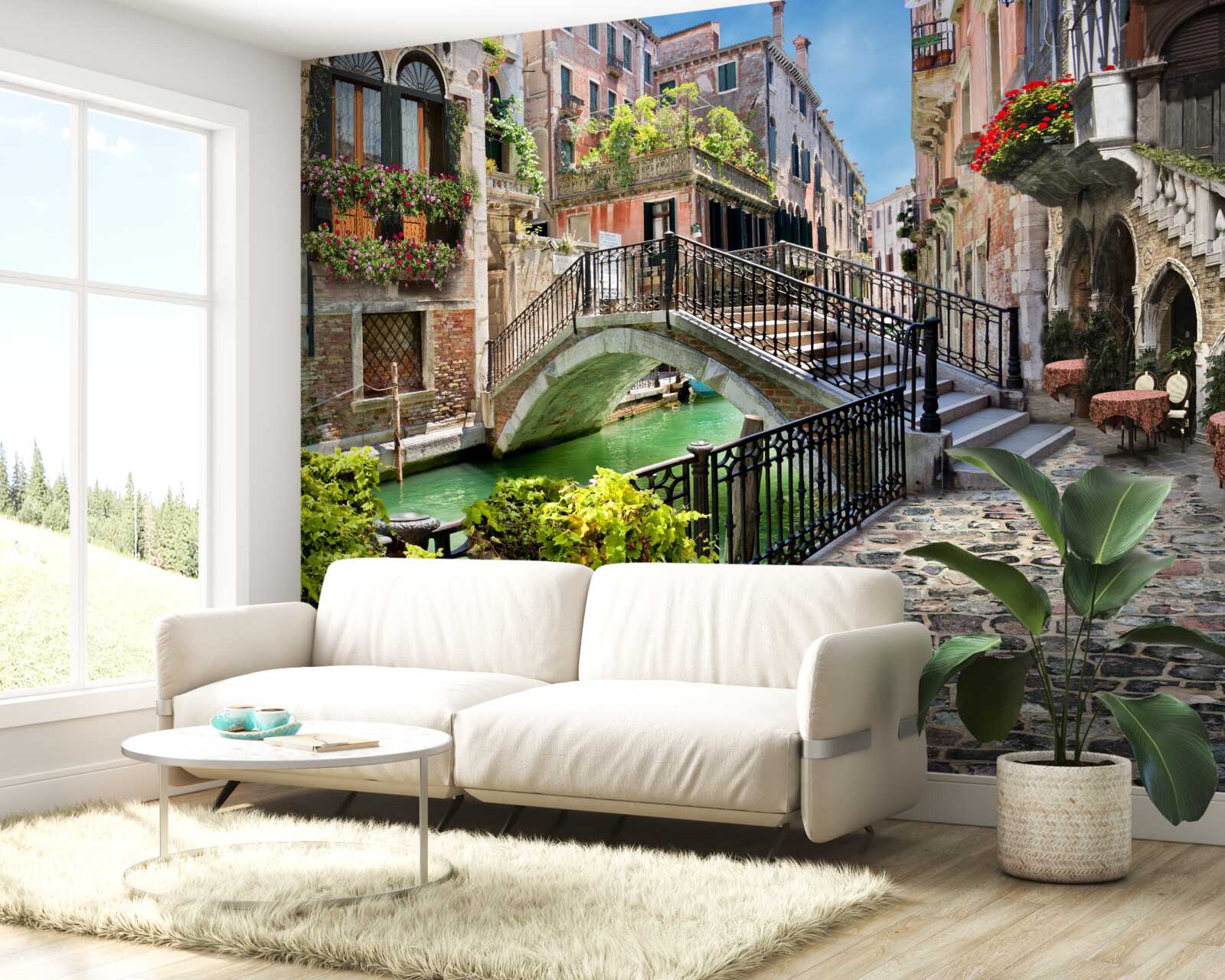 Fototapeta zničený most cezeň Benátsky kanál