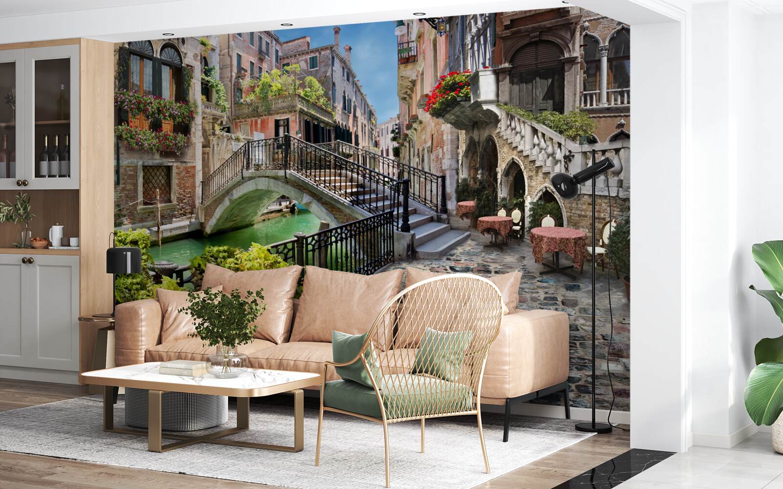 Fototapeta zničený most cezeň Benátsky kanál