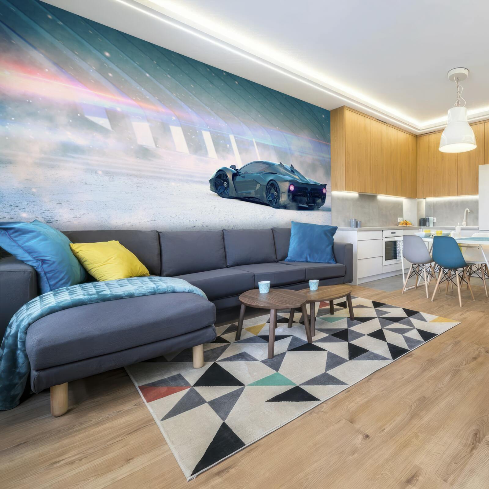 Fototapeta pretekárske auto na štartovej čiare