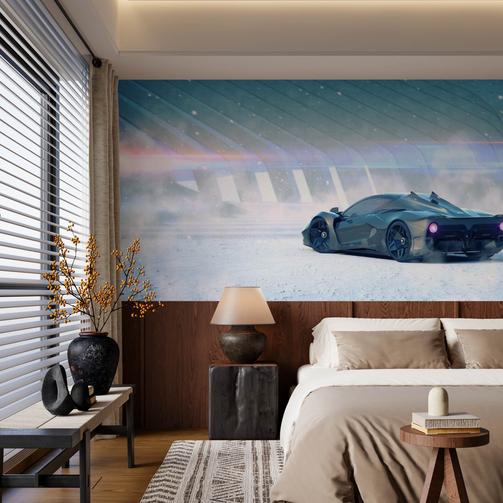 Fototapeta pretekárske auto na štartovej čiare