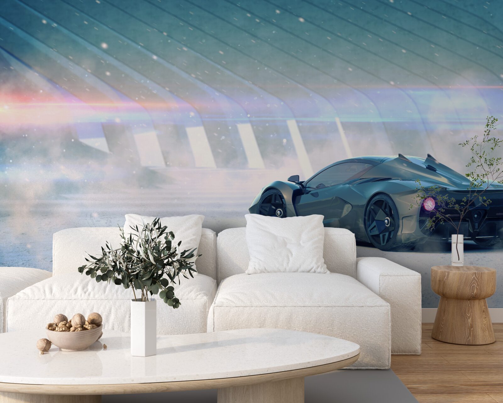 Fototapeta pretekárske auto na štartovej čiare