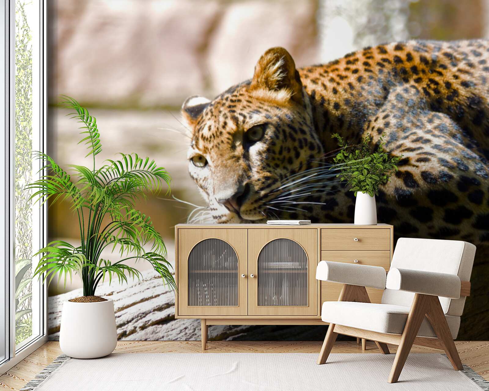 Fototapeta pantery sa vyhrievajú na horúcej soli