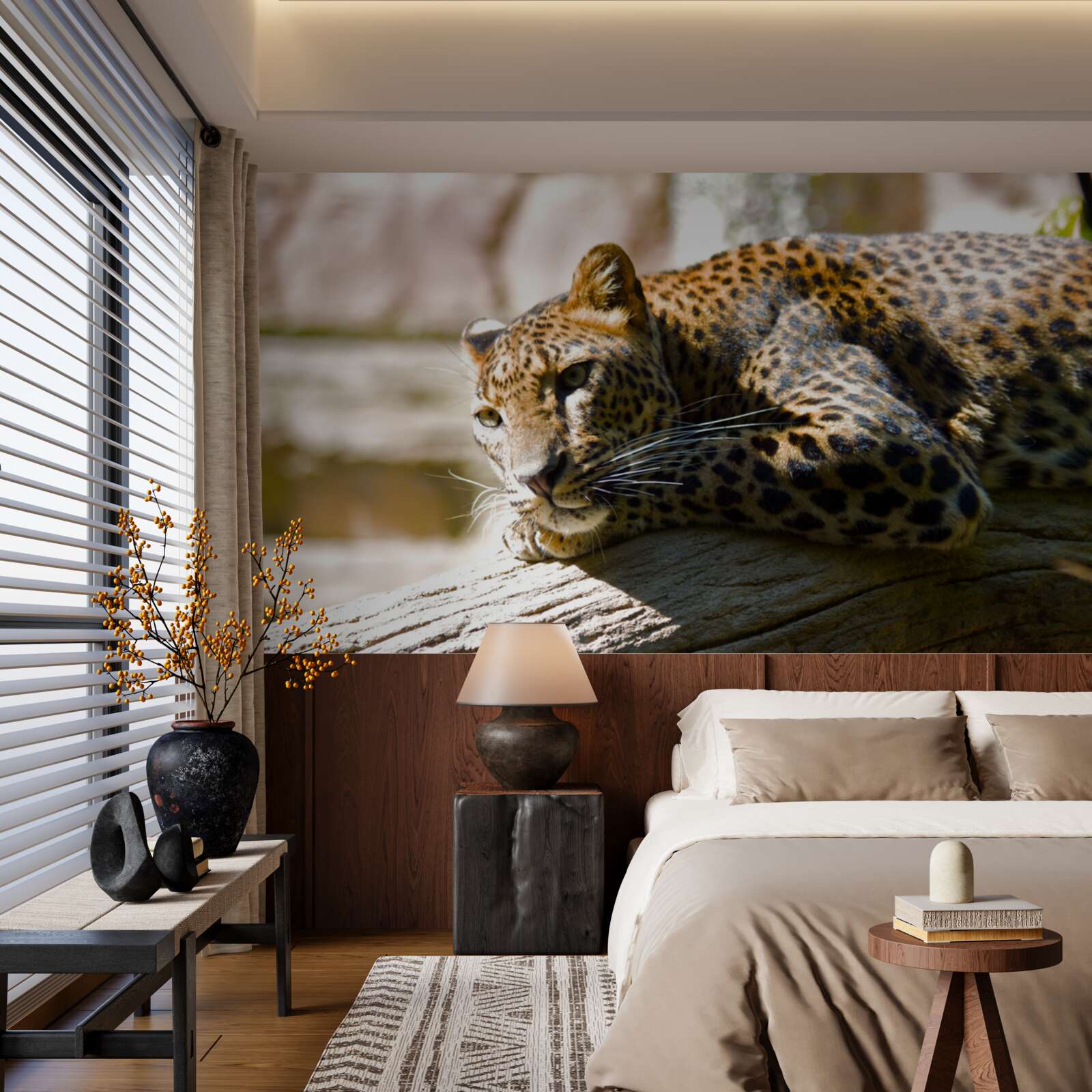 Fototapeta pantery sa vyhrievajú na horúcej soli