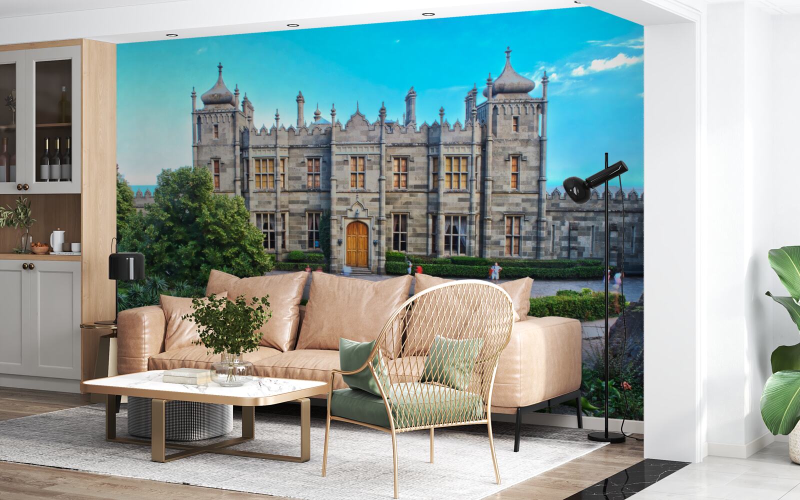 Fototapeta Worontsovský palác so záhradou vo dvore