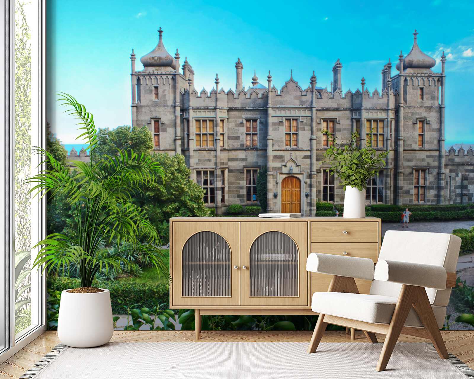 Fototapeta Worontsovský palác so záhradou vo dvore