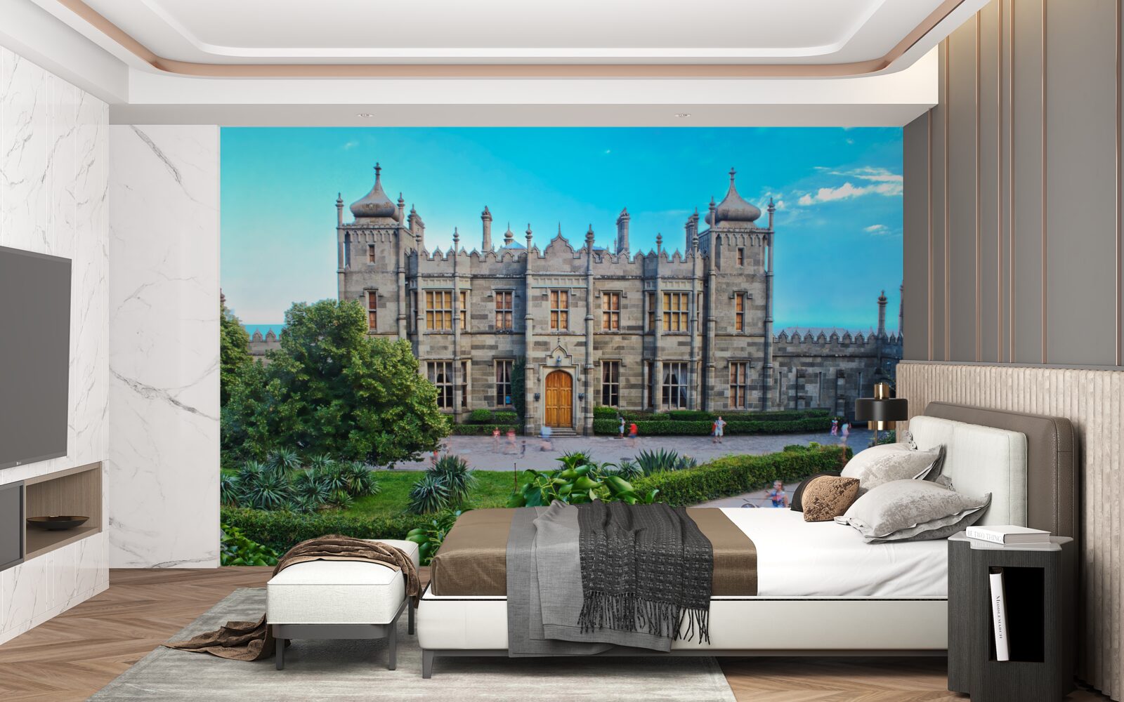 Fototapeta Worontsovský palác so záhradou vo dvore