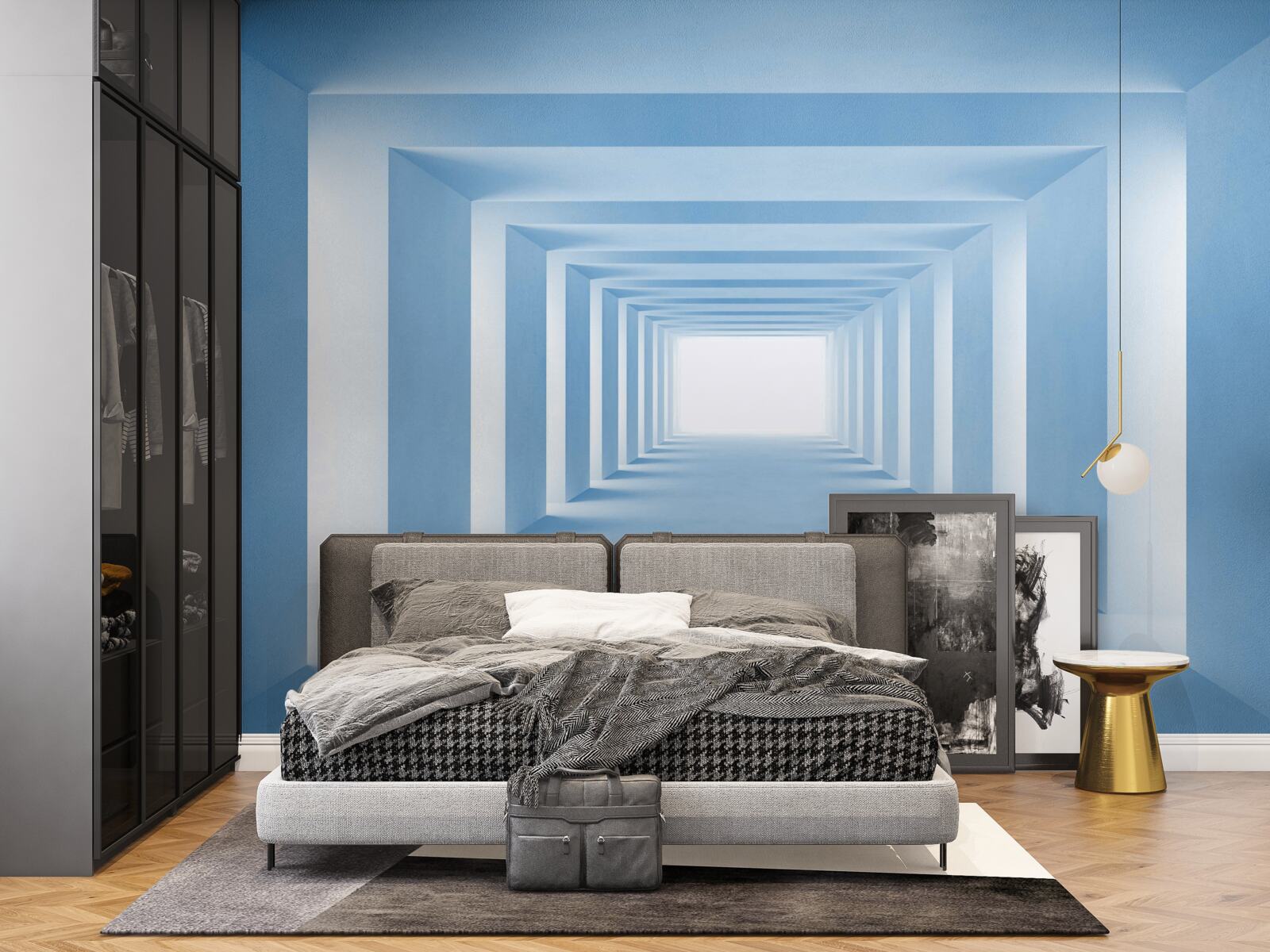 Fototapeta nekonečne ustupujúce pravouhlé oblúkové konštrukcie