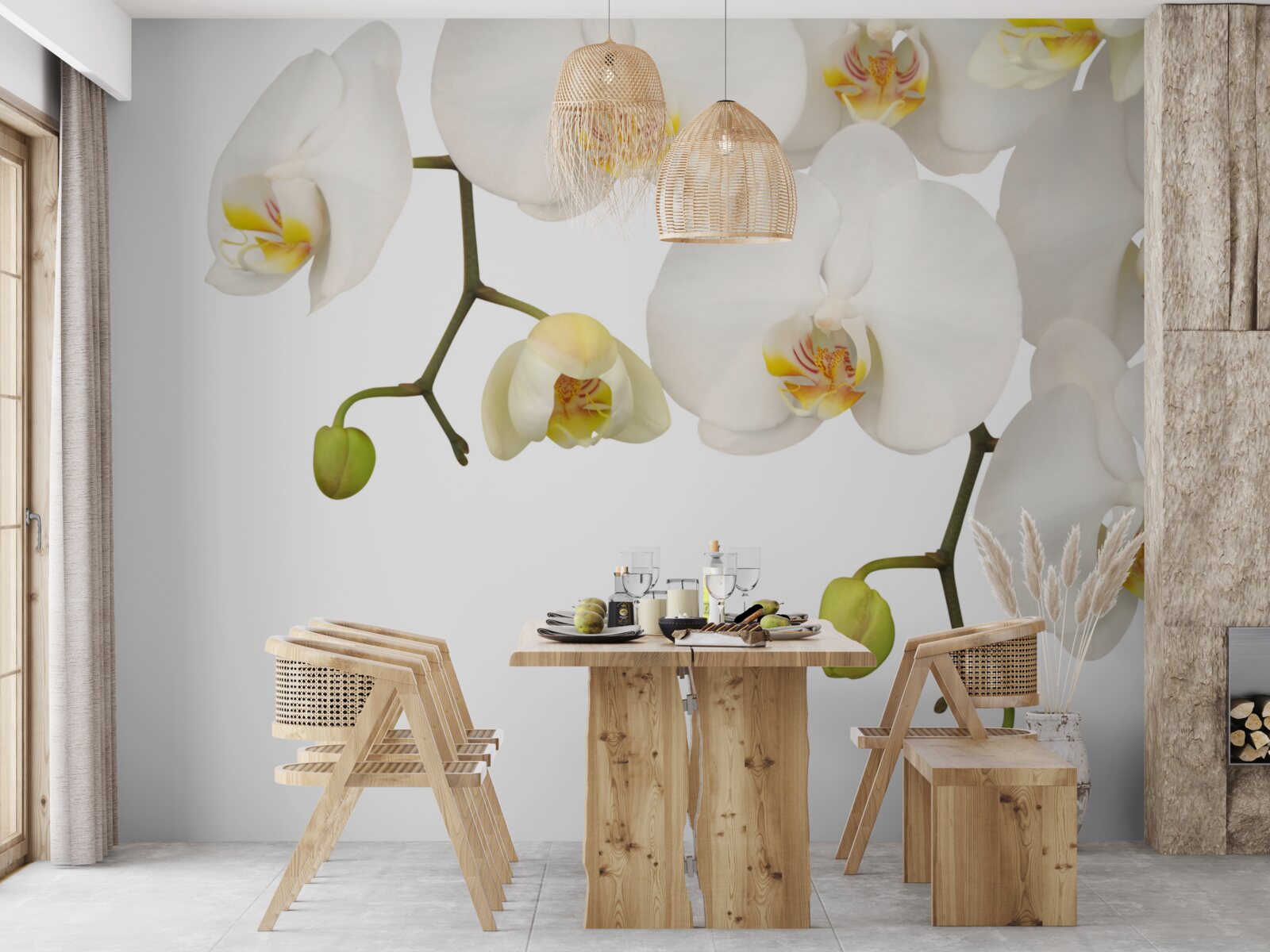 Fototapeta Orchidey sú biele kvety Visia