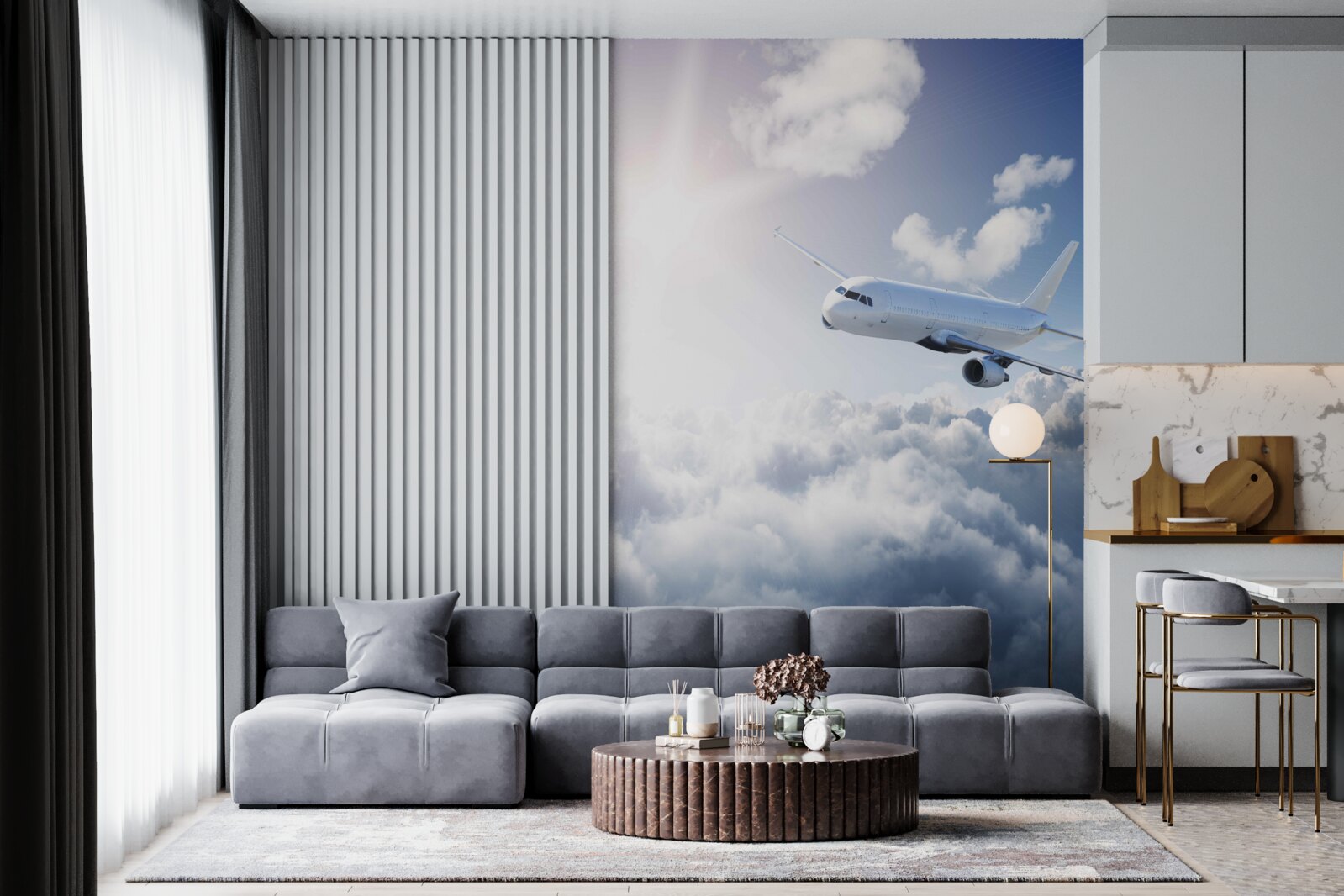 Fototapeta lietadlo pre cestujúcich vzlieta do vzduchu