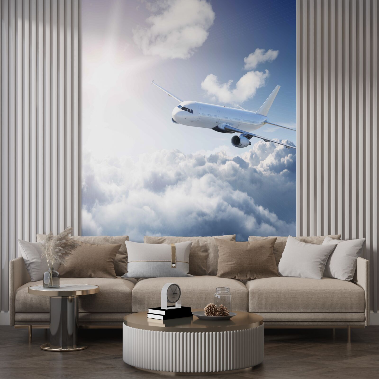 Fototapeta lietadlo pre cestujúcich vzlieta do vzduchu