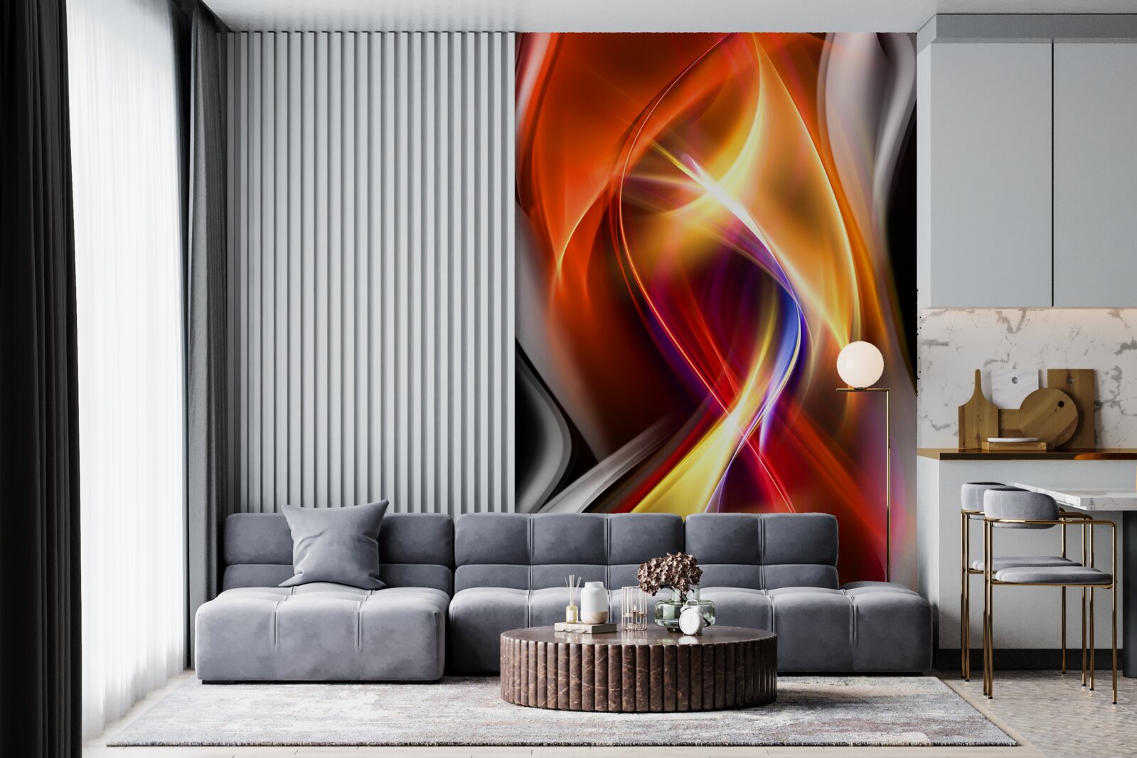 Fototapeta krásne línie s bohatými farbami