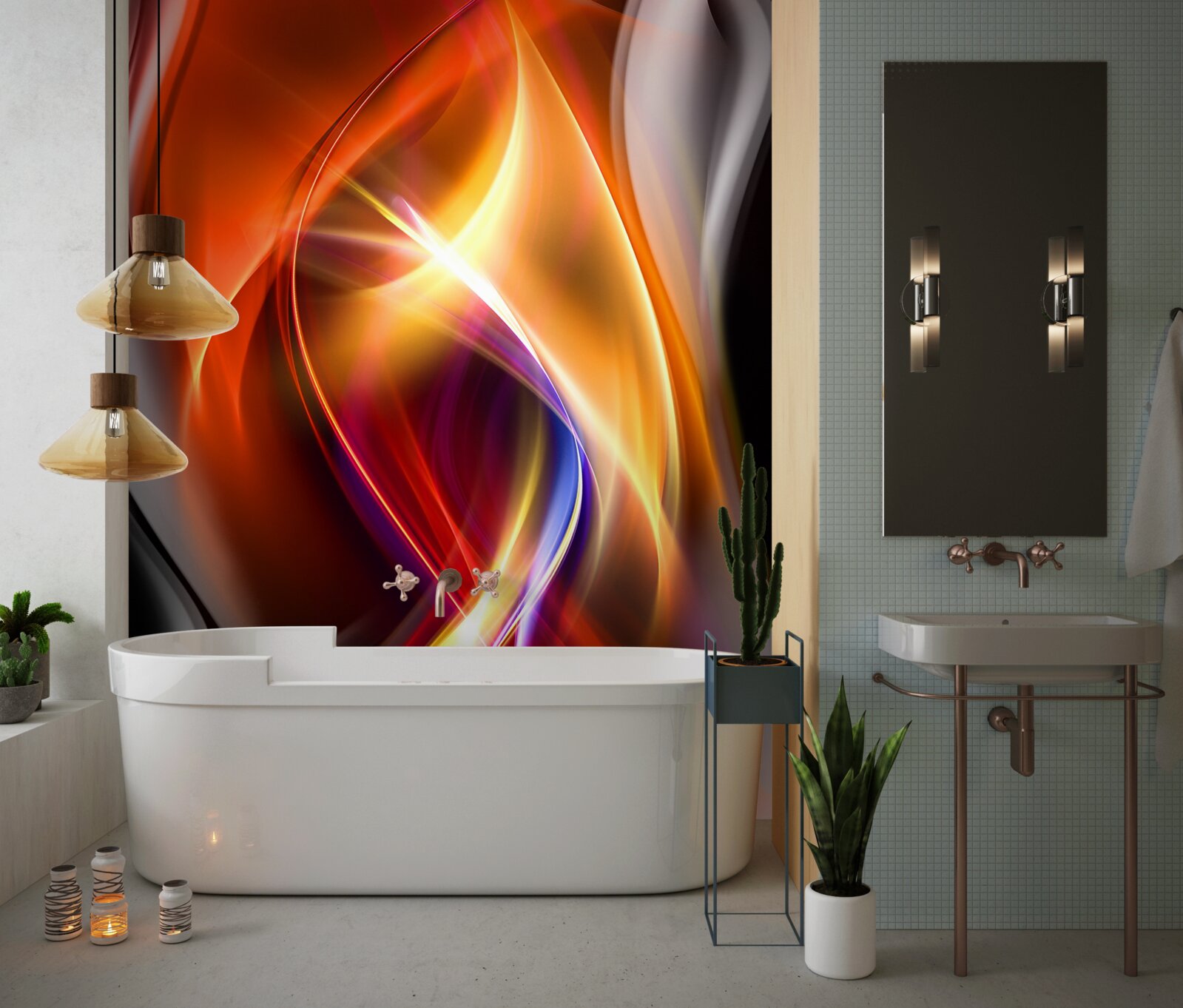 Fototapeta krásne línie s bohatými farbami