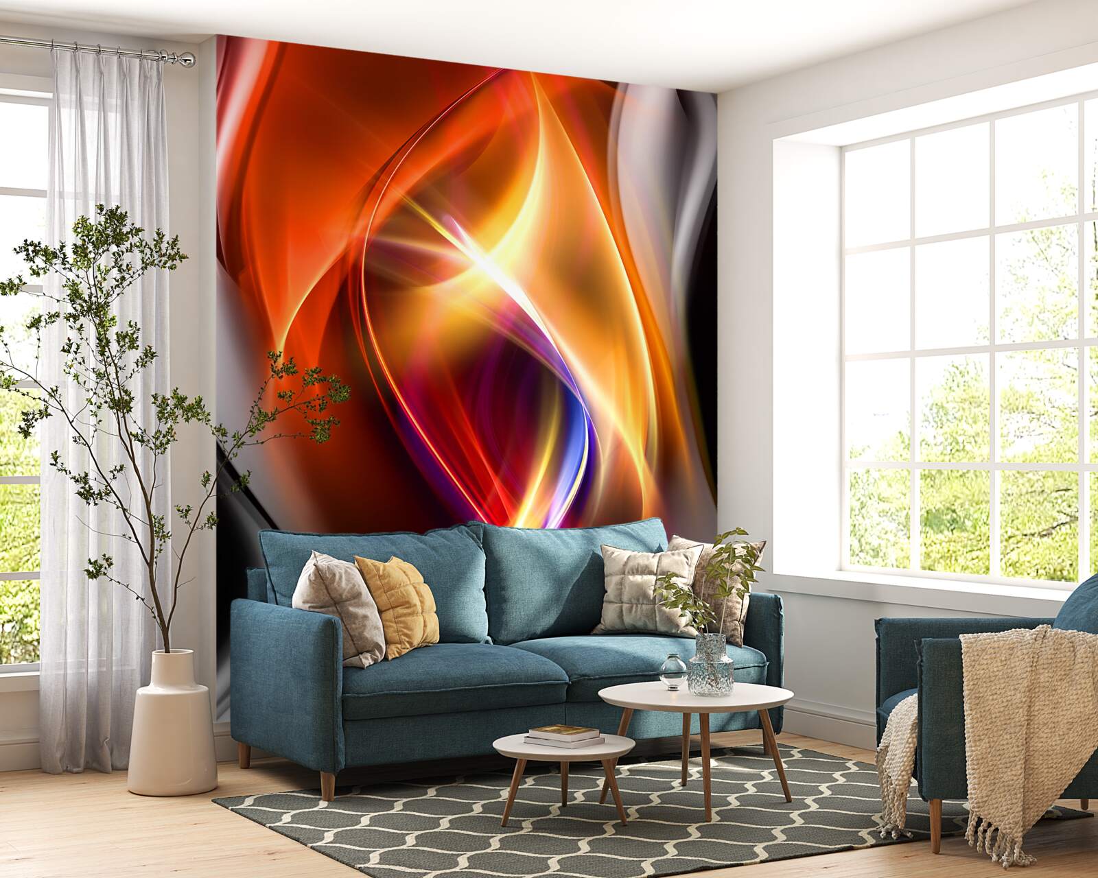 Fototapeta krásne línie s bohatými farbami