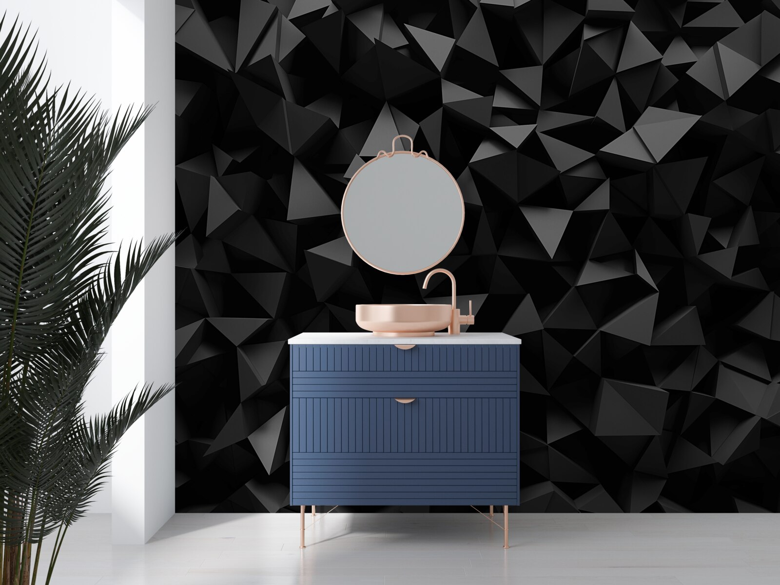 Fototapeta abstrakcia v podobe ostrých tvarov a tmavých vrcholov