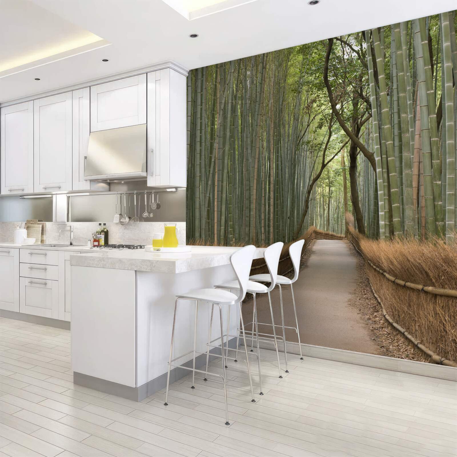 Fototapeta bambusové lesy sú vinie osamelá úzka cestička