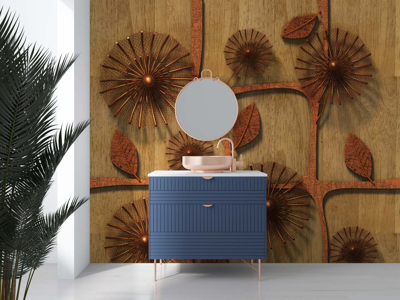 Fototapeta abstraktné púpavy na vetvách stromov