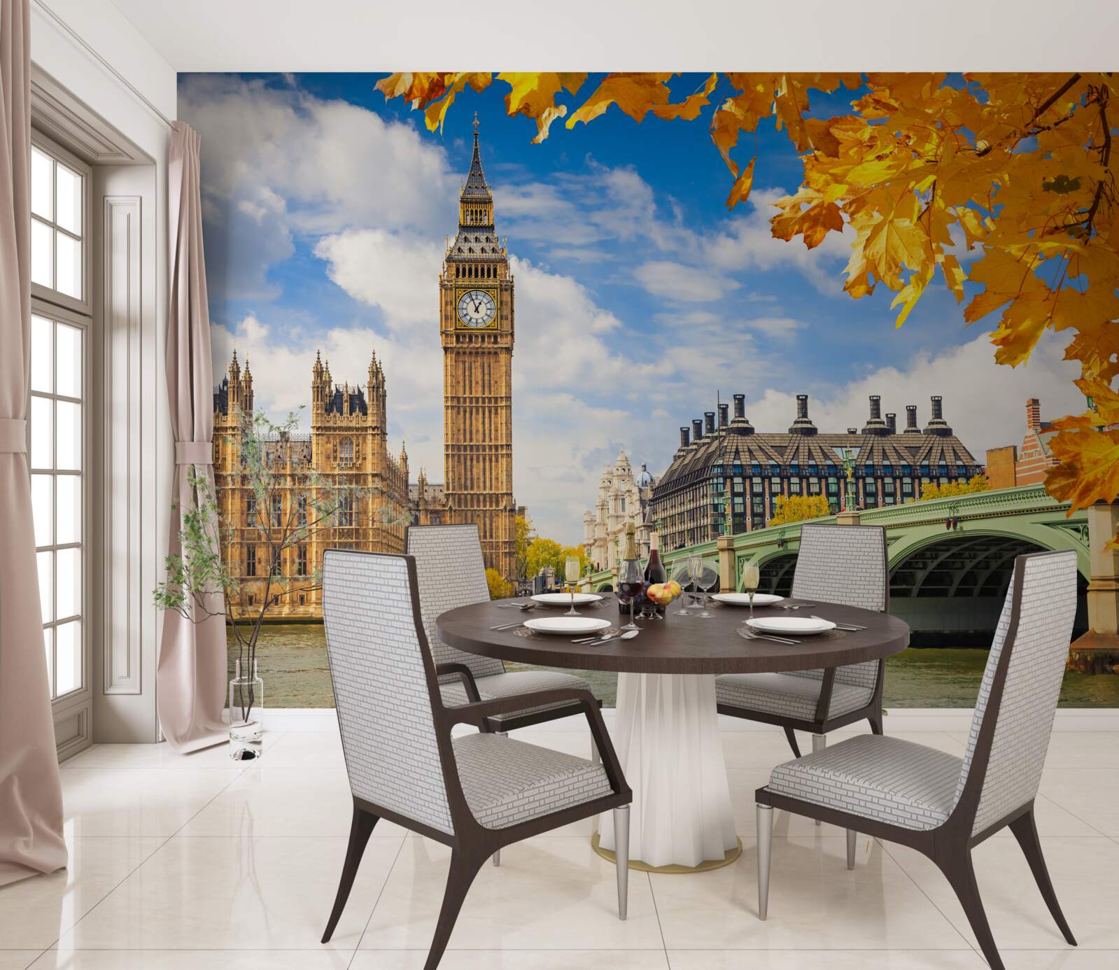 Fototapeta zlatá jeseň v starovekom Londýne