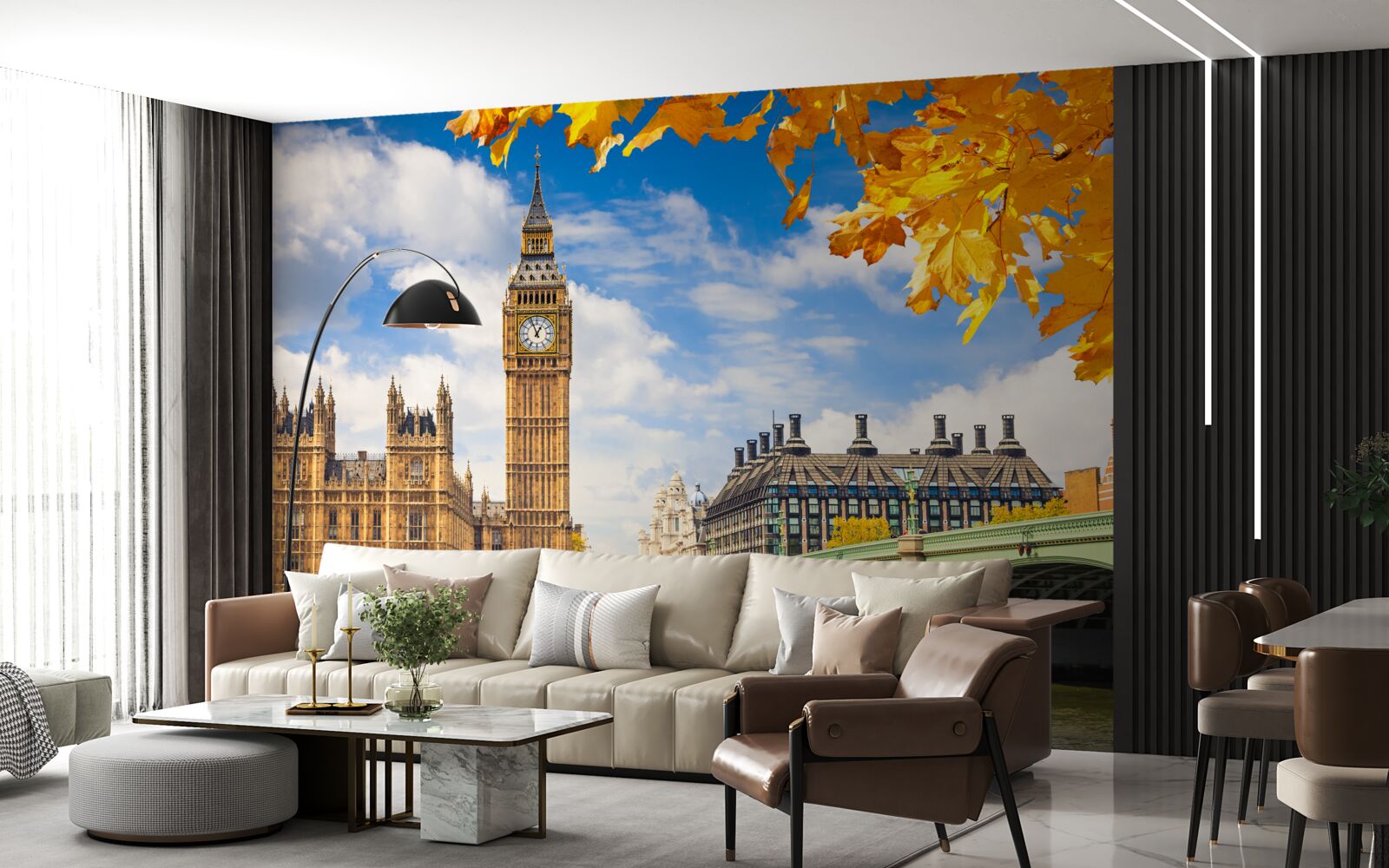 Fototapeta zlatá jeseň v starovekom Londýne