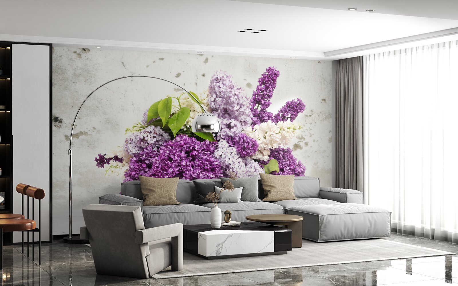 Fototapeta zväzok rôznych jarných orgovánov