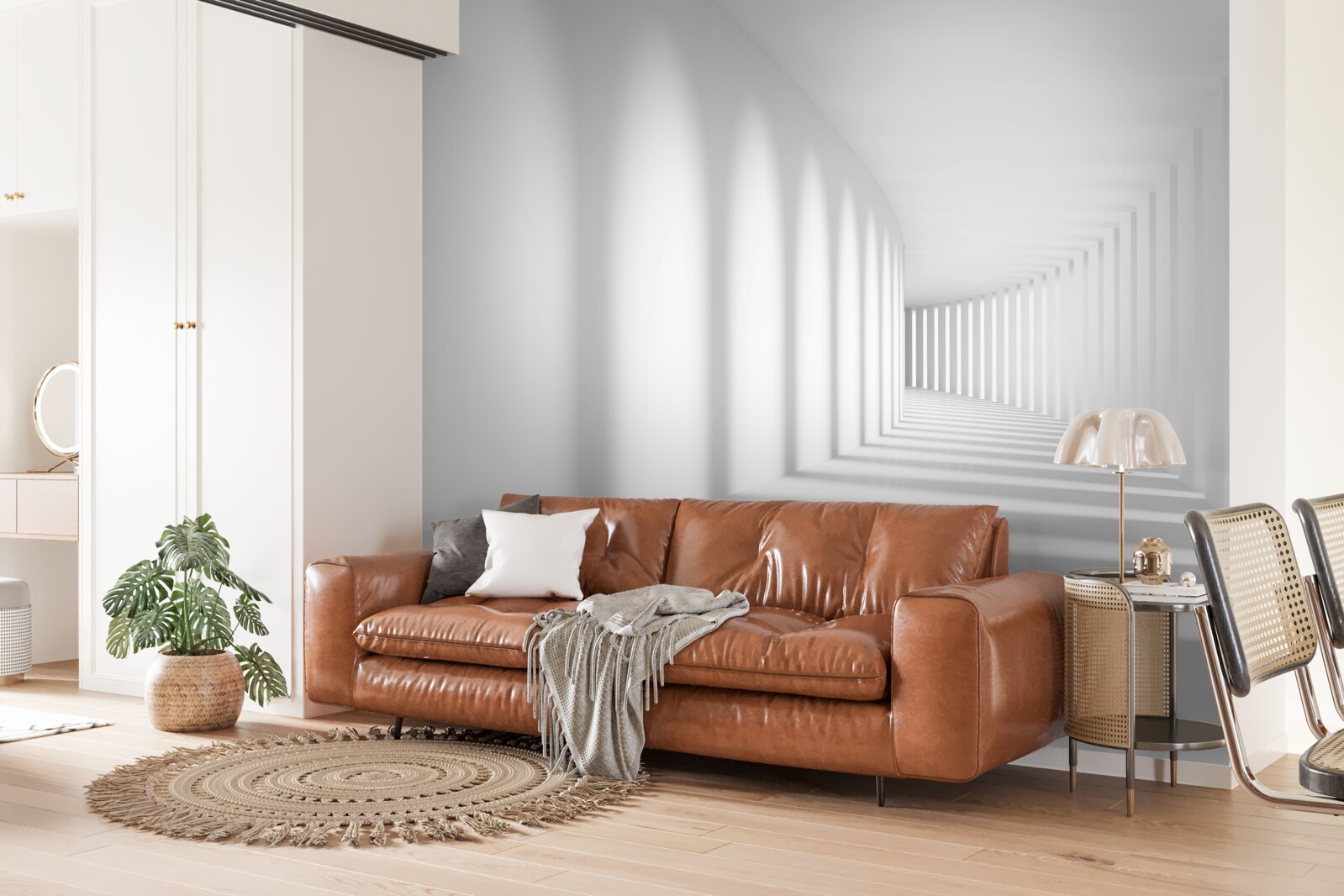 Fototapeta ustupujúci koridor svetla