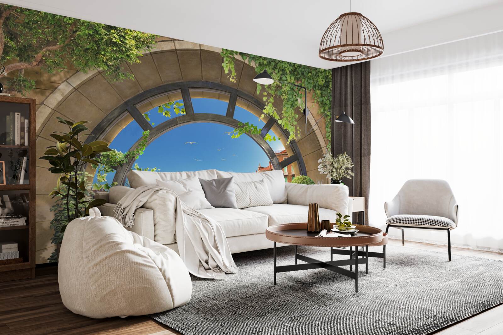 Fototapeta Okrúhle oblúky v prístavisku lodí