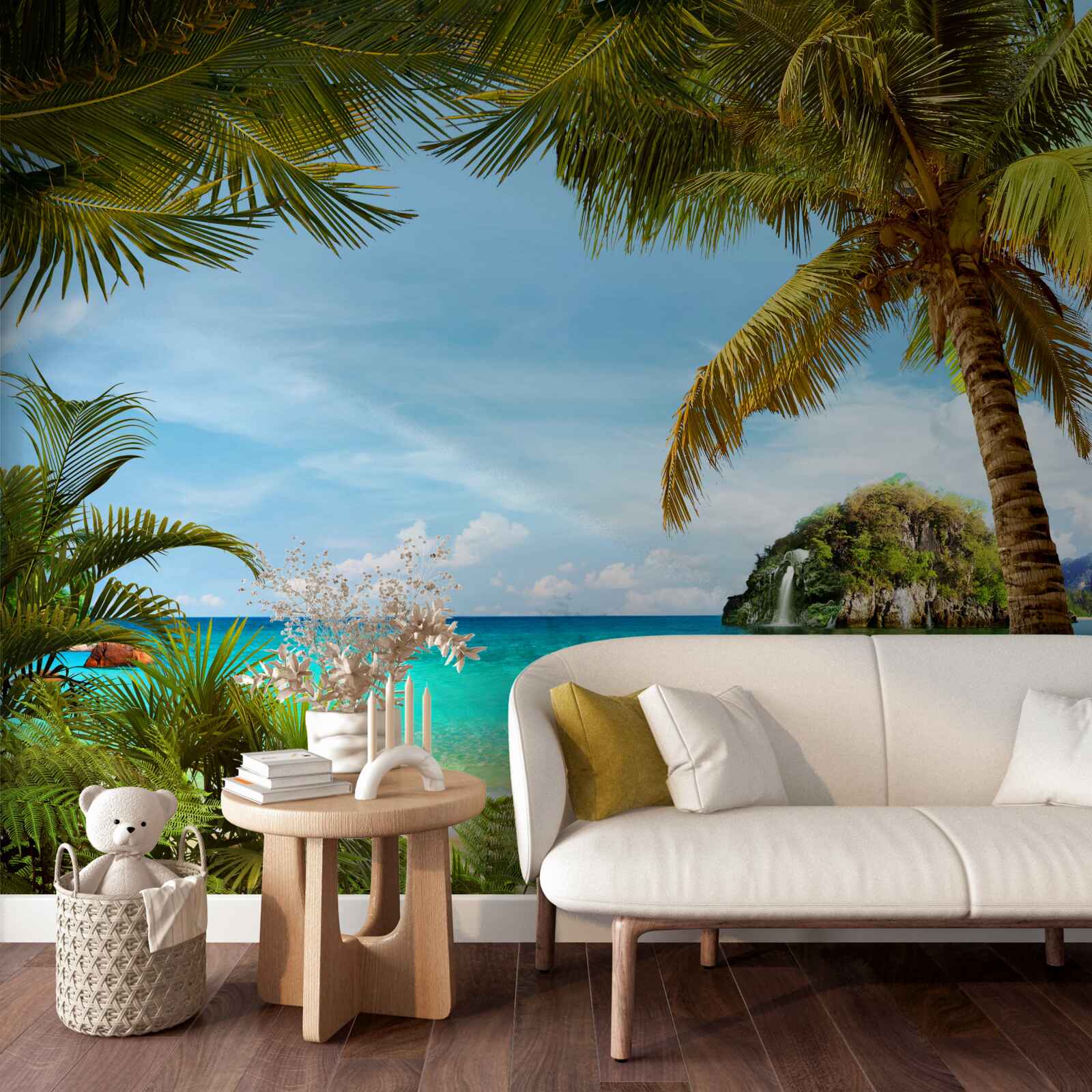 Fototapeta tyrkysové more a pláž v tropoch