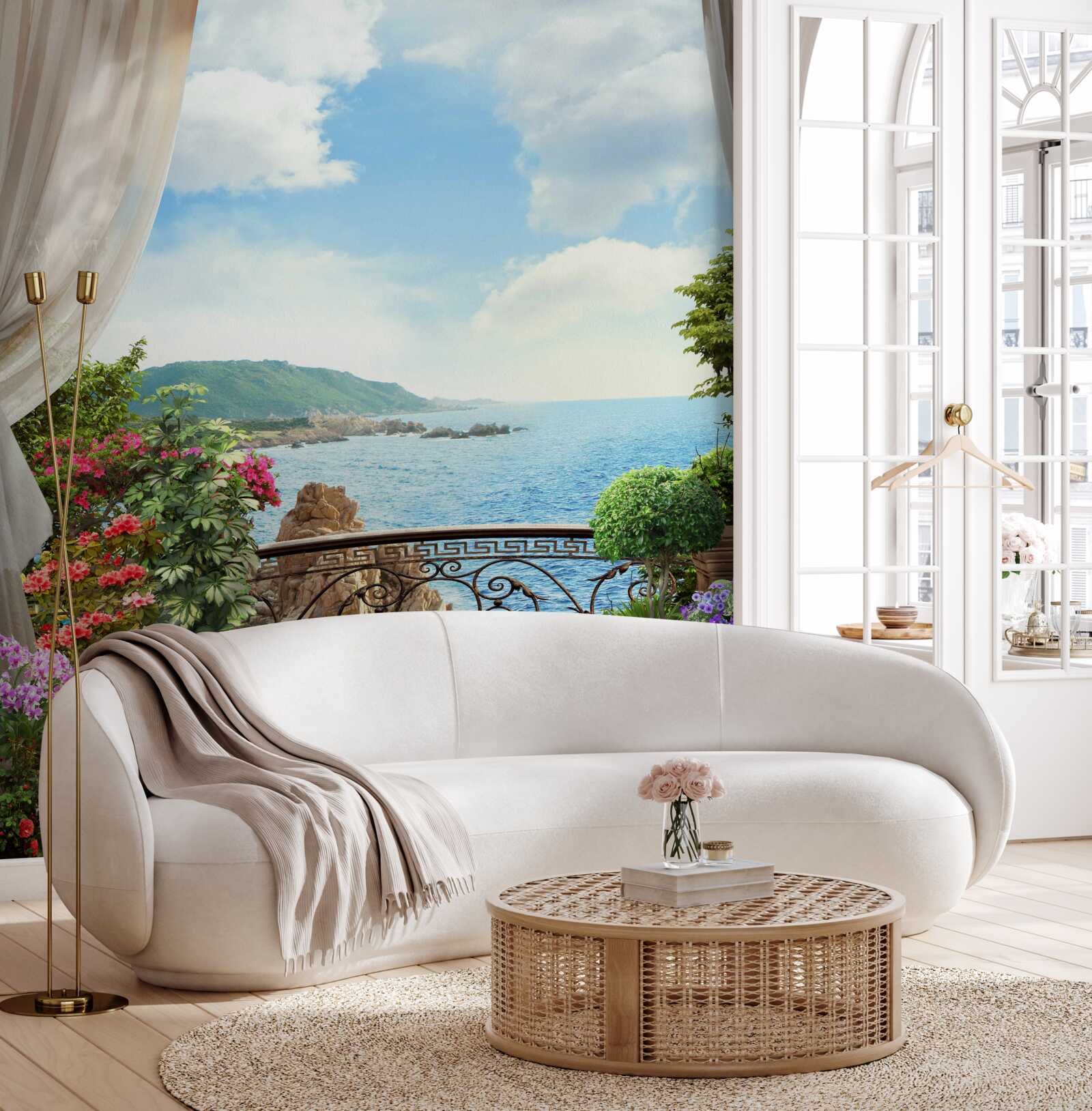 Fototapeta loggia má krásny panoramatický výhľad na oceán