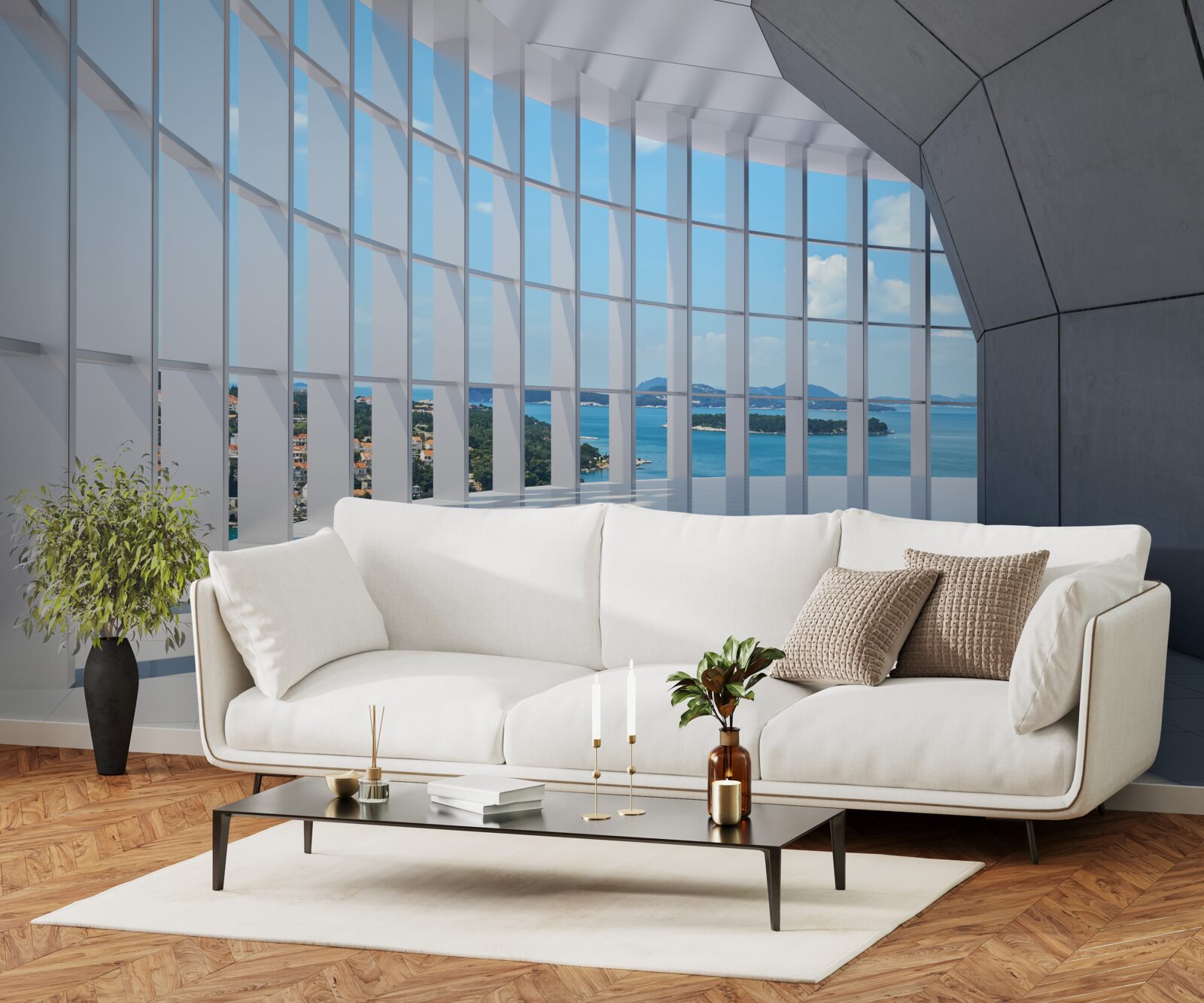 Fototapeta poďme na diaľky s atraktívnym výhľadom