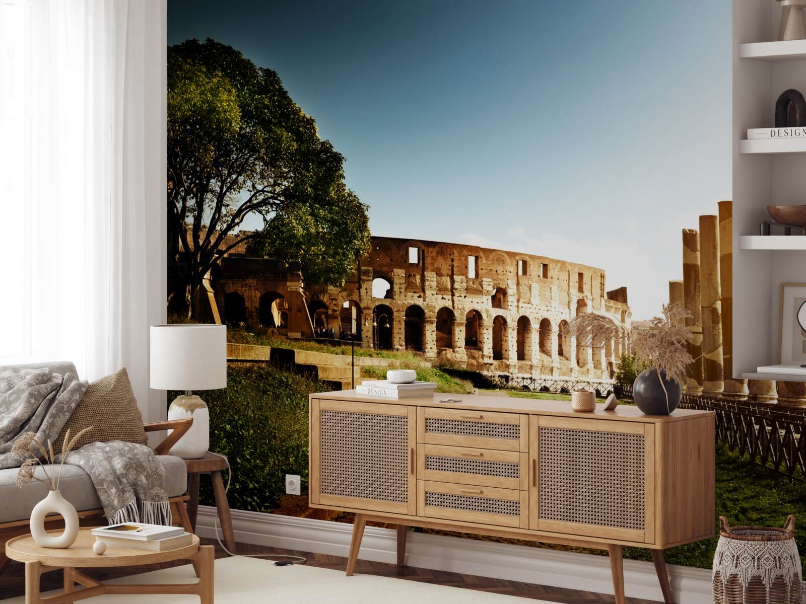 Fototapeta sieň starovekého Ríma v lúčoch zajúceho slnka