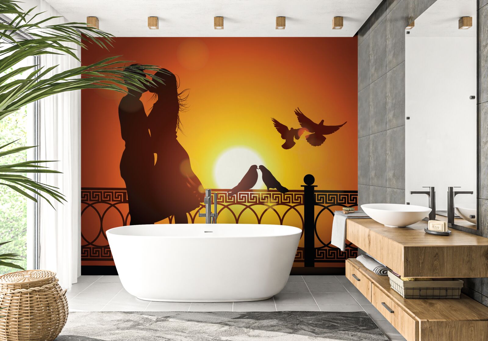 Fototapeta milenci vymieňajú svojich bohov za stratu soli