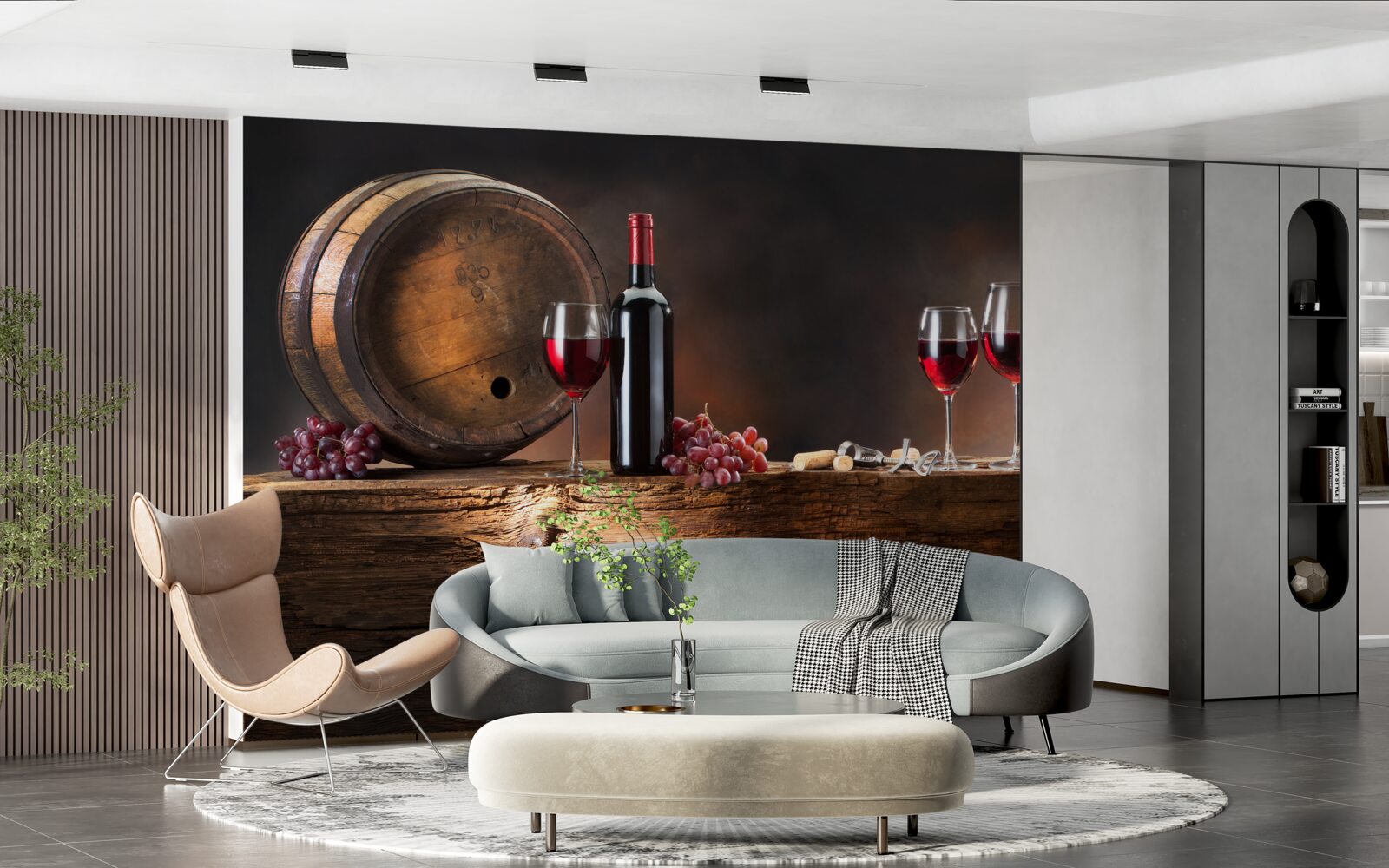 Fototapeta vínna pivnica so starnutými nápojmi