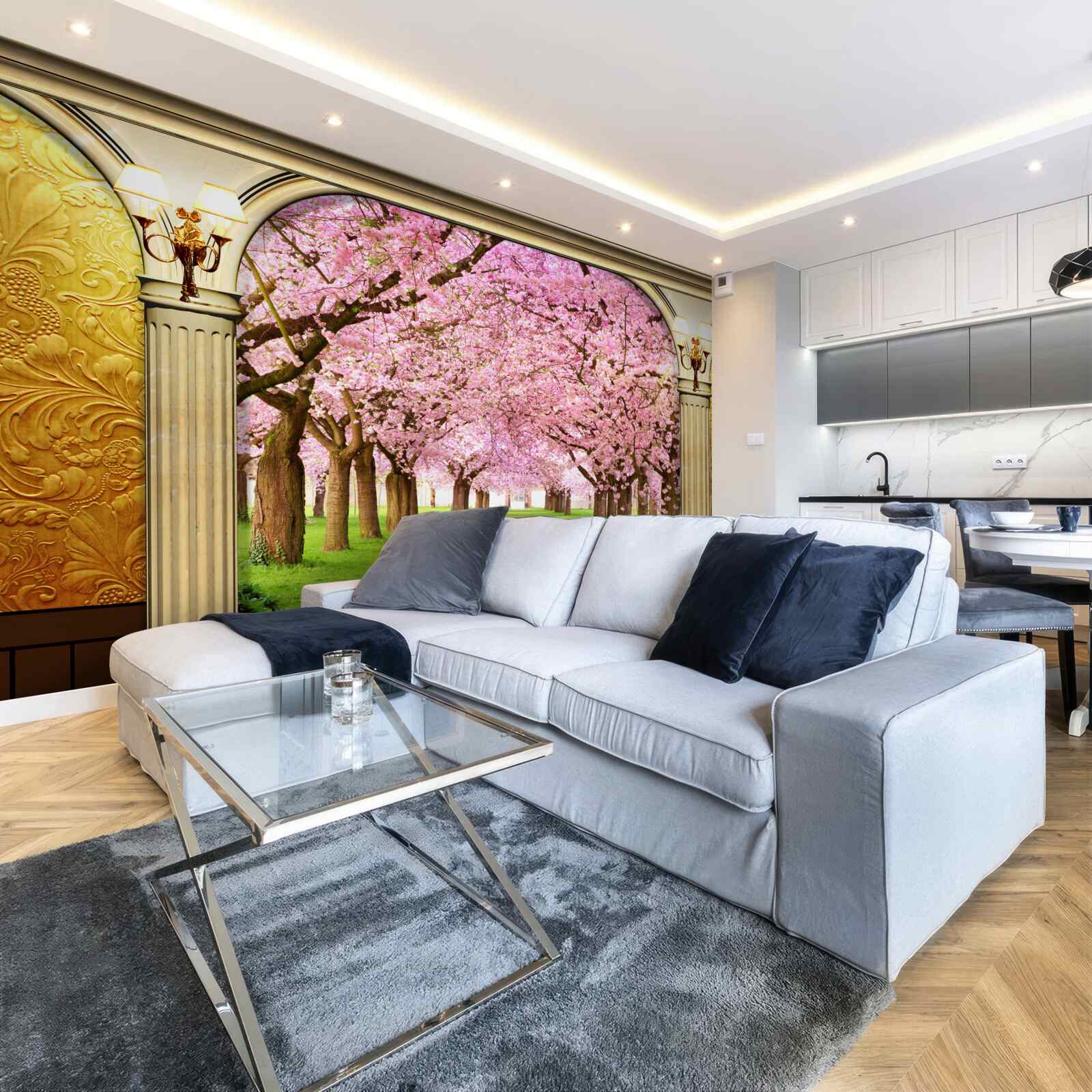 Fototapeta klenba vedúca do sakurovej uličky