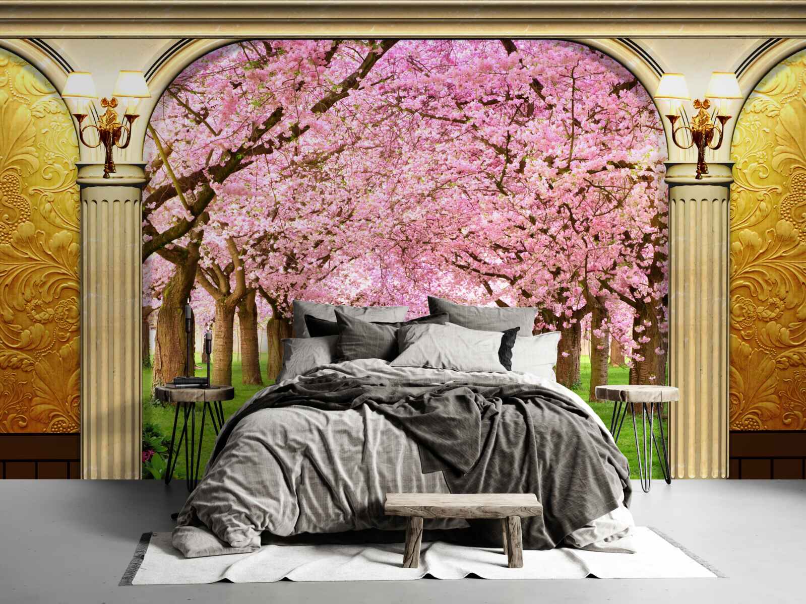 Fototapeta klenba vedúca do sakurovej uličky