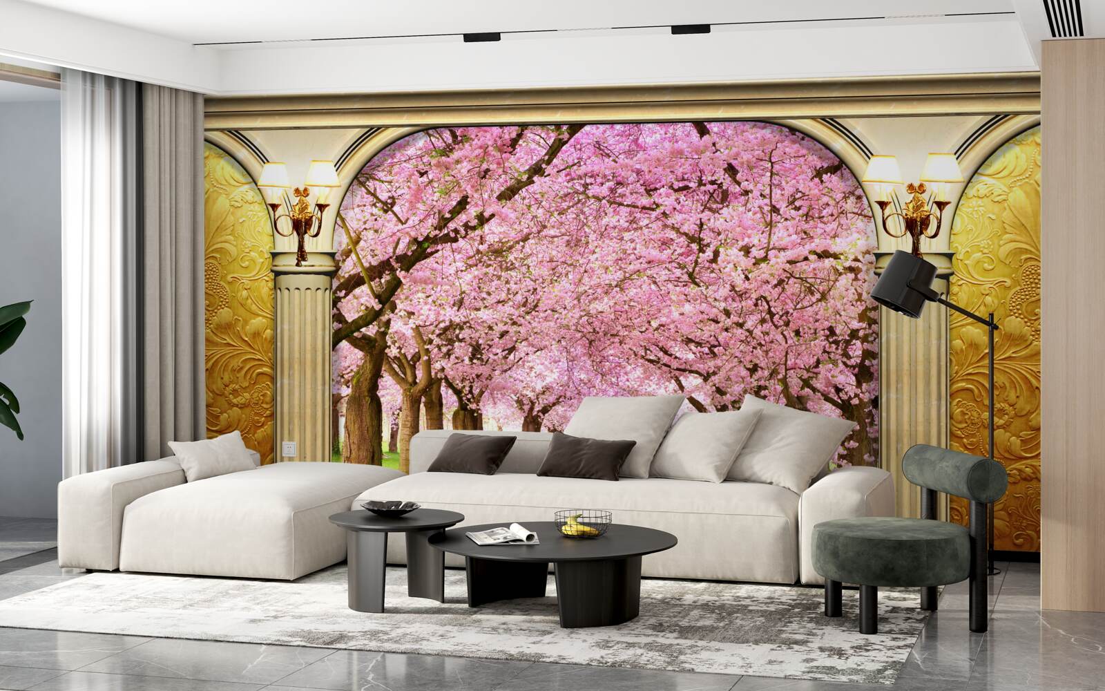 Fototapeta klenba vedúca do sakurovej uličky