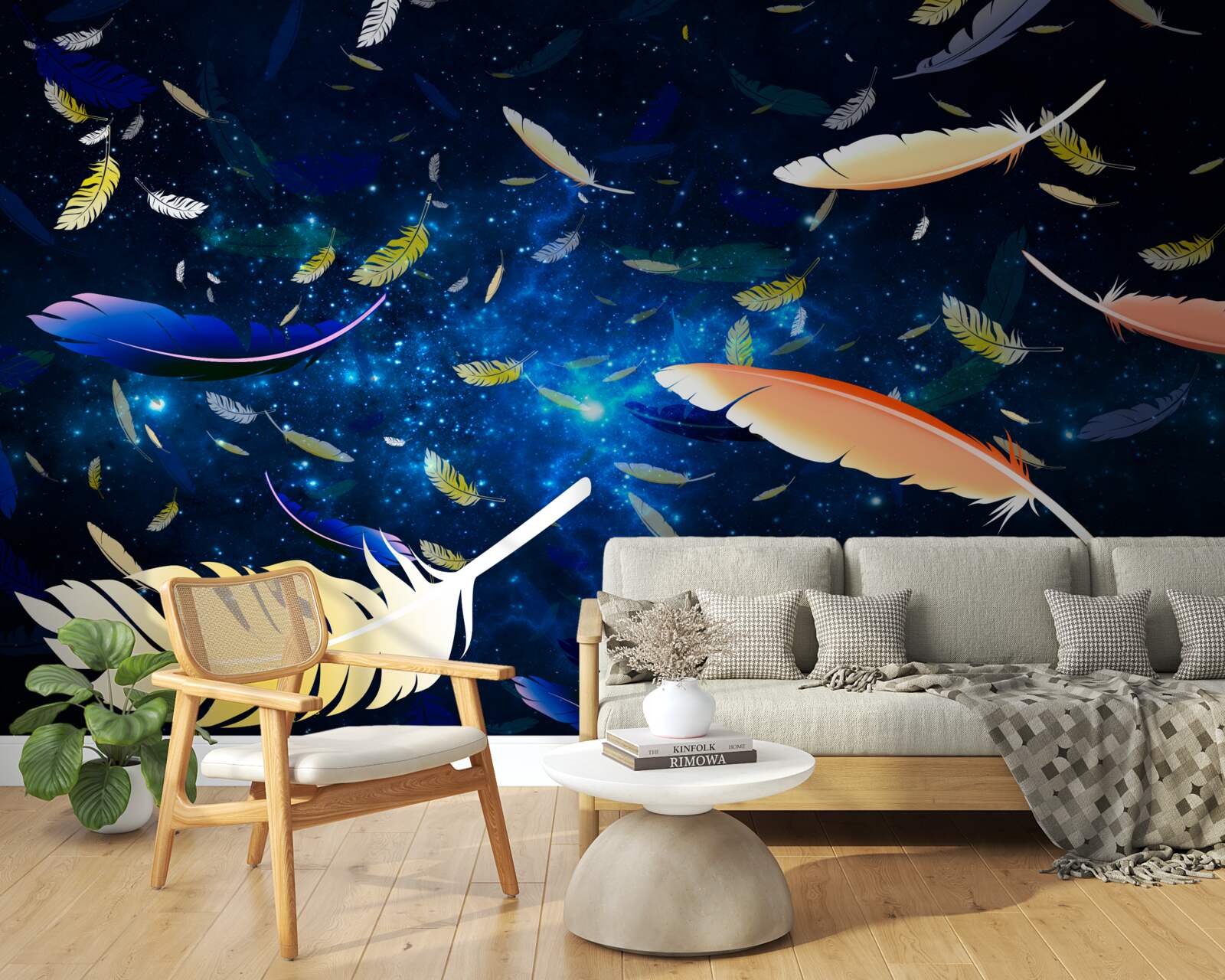 Fototapeta vír jasných pierok v hlbinách vesmíru