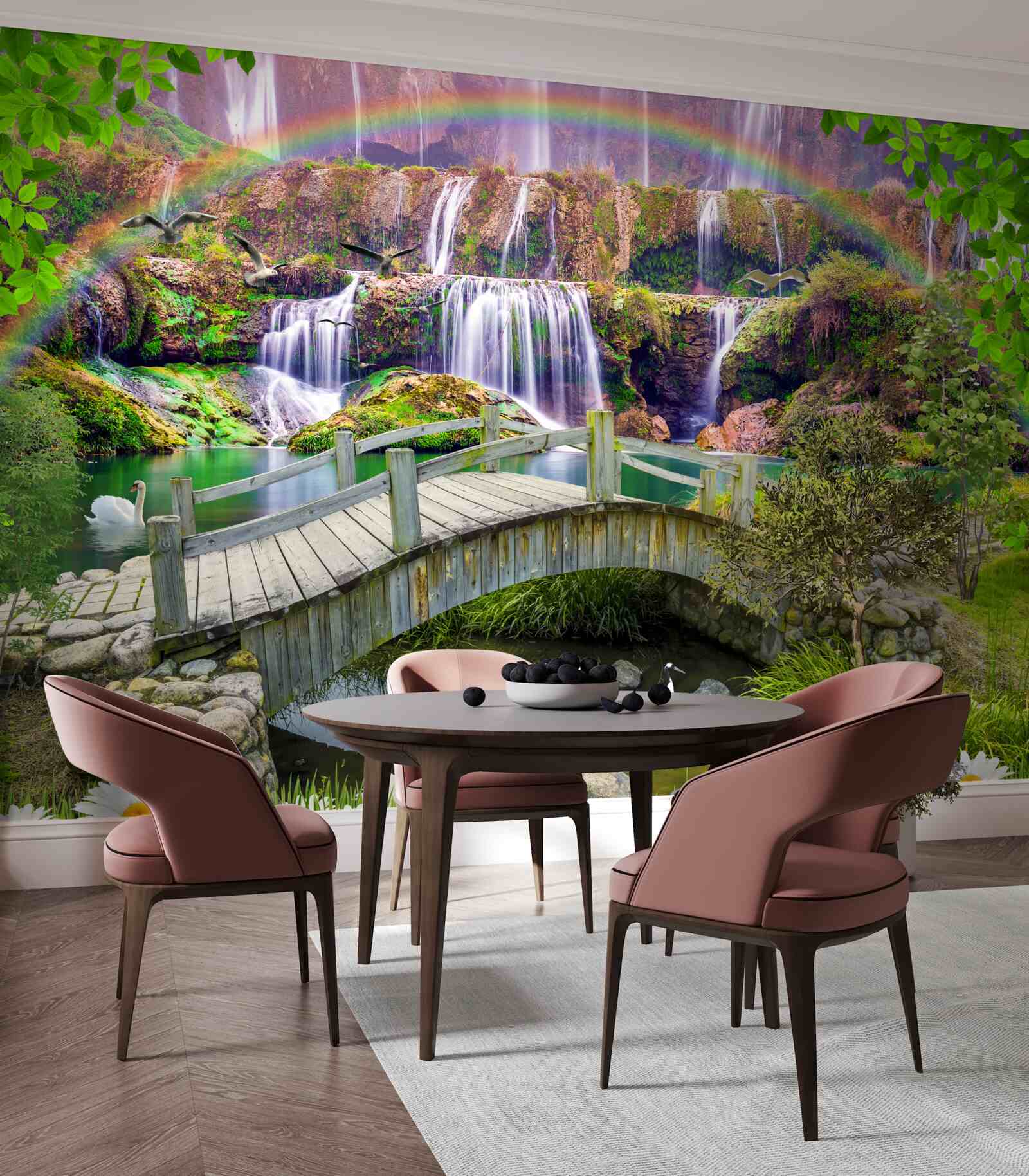 Fototapeta letná záhradná kompozícia v krajine