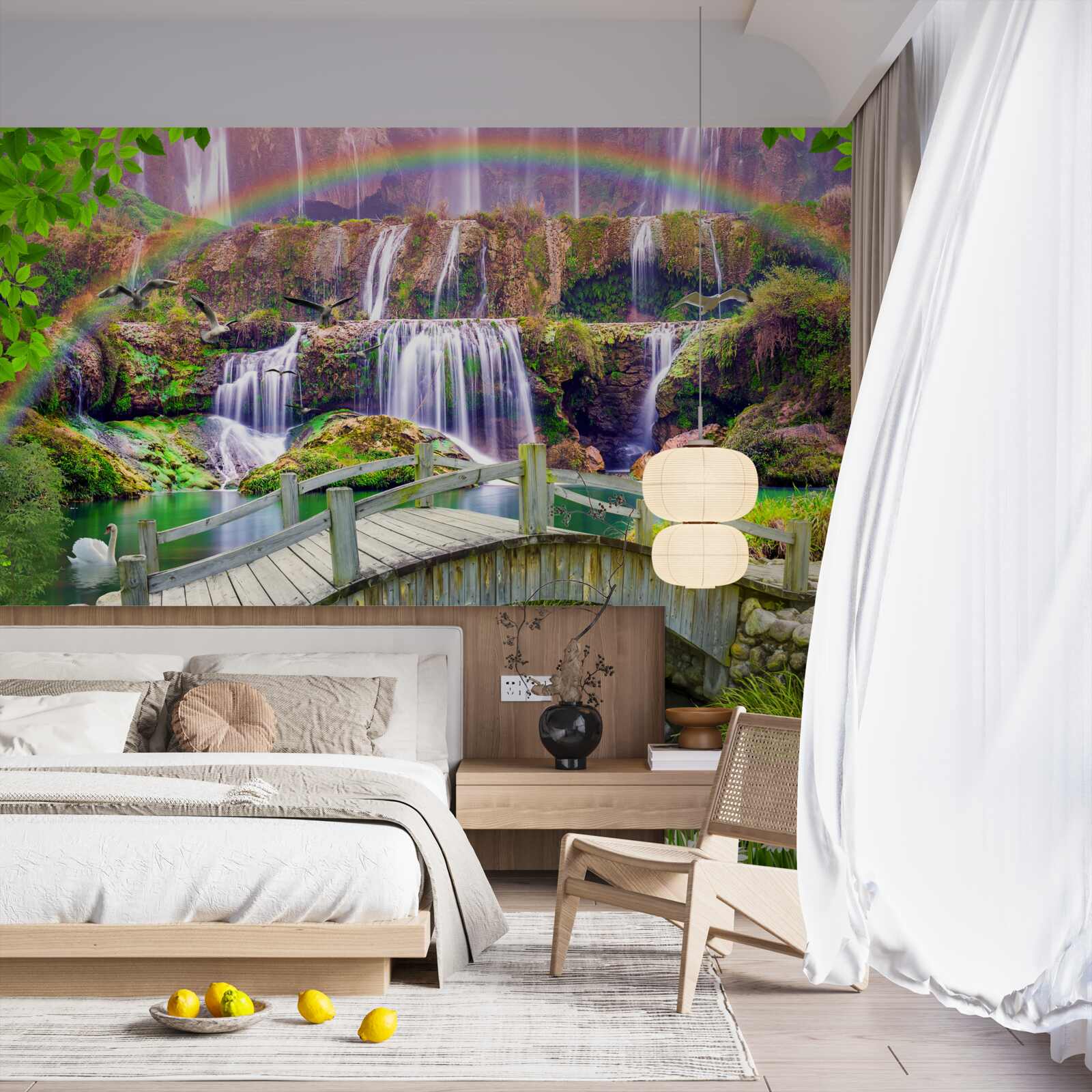 Fototapeta letná záhradná kompozícia v krajine