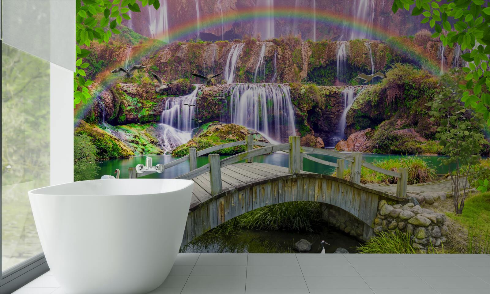 Fototapeta letná záhradná kompozícia v krajine