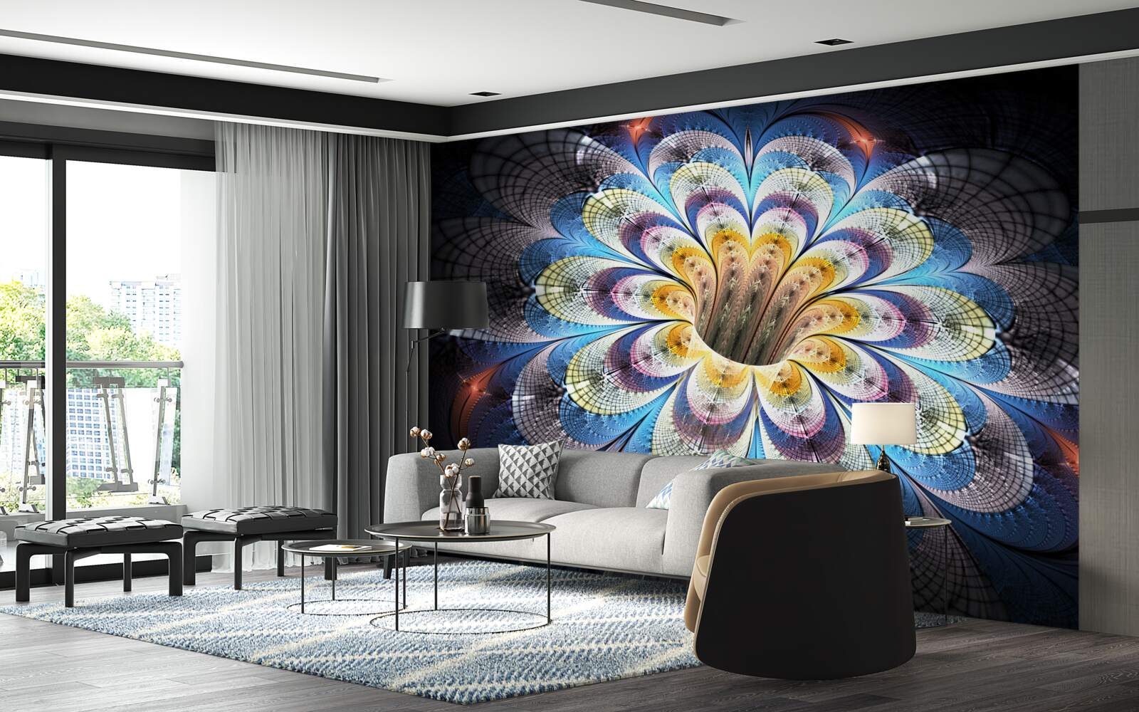 Fototapeta abstraktný obraz otvoreného púčika