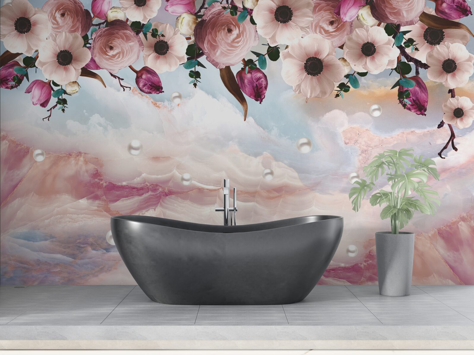 Fototapeta nad oblohou visia opuchnuté púčiky