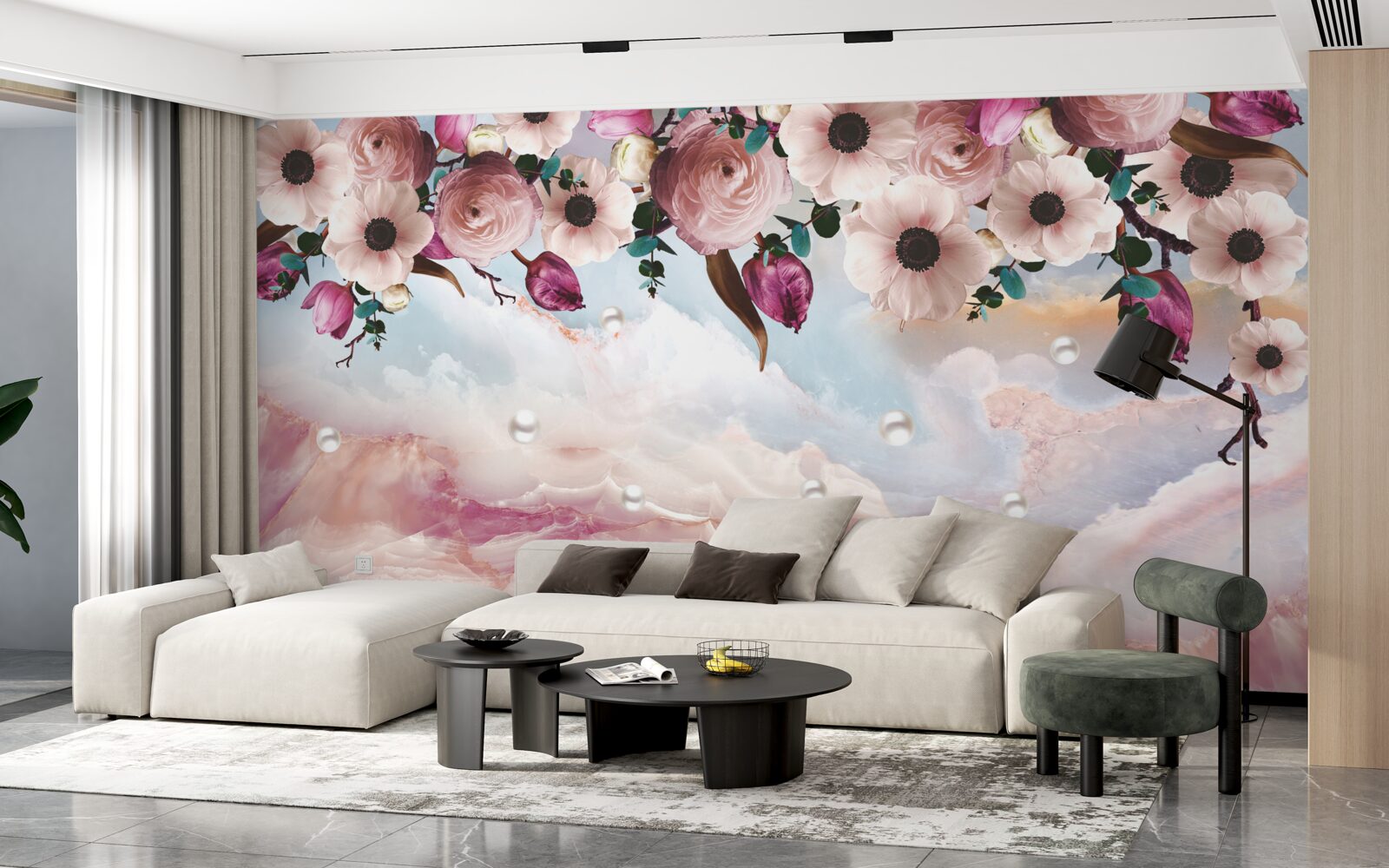 Fototapeta nad oblohou visia opuchnuté púčiky