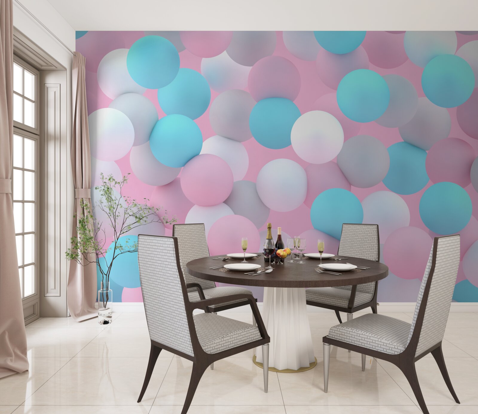 Fototapeta gule všetkých farieb plávajú v bazéne