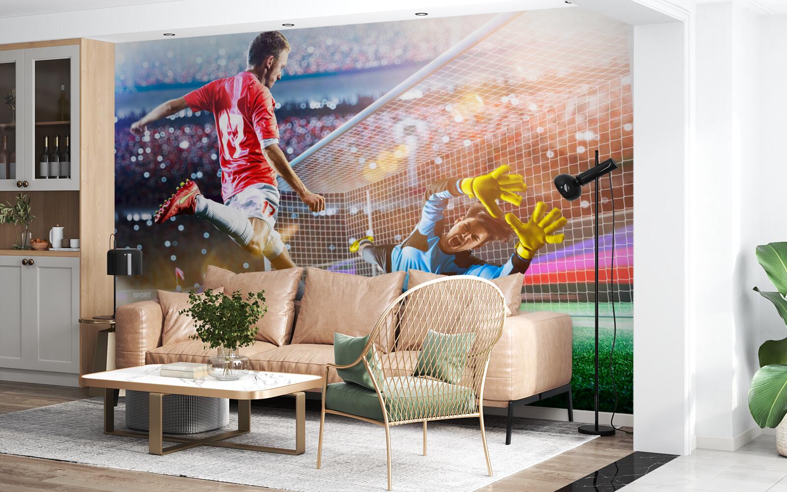 Fototapeta hráč strieľať na bránu