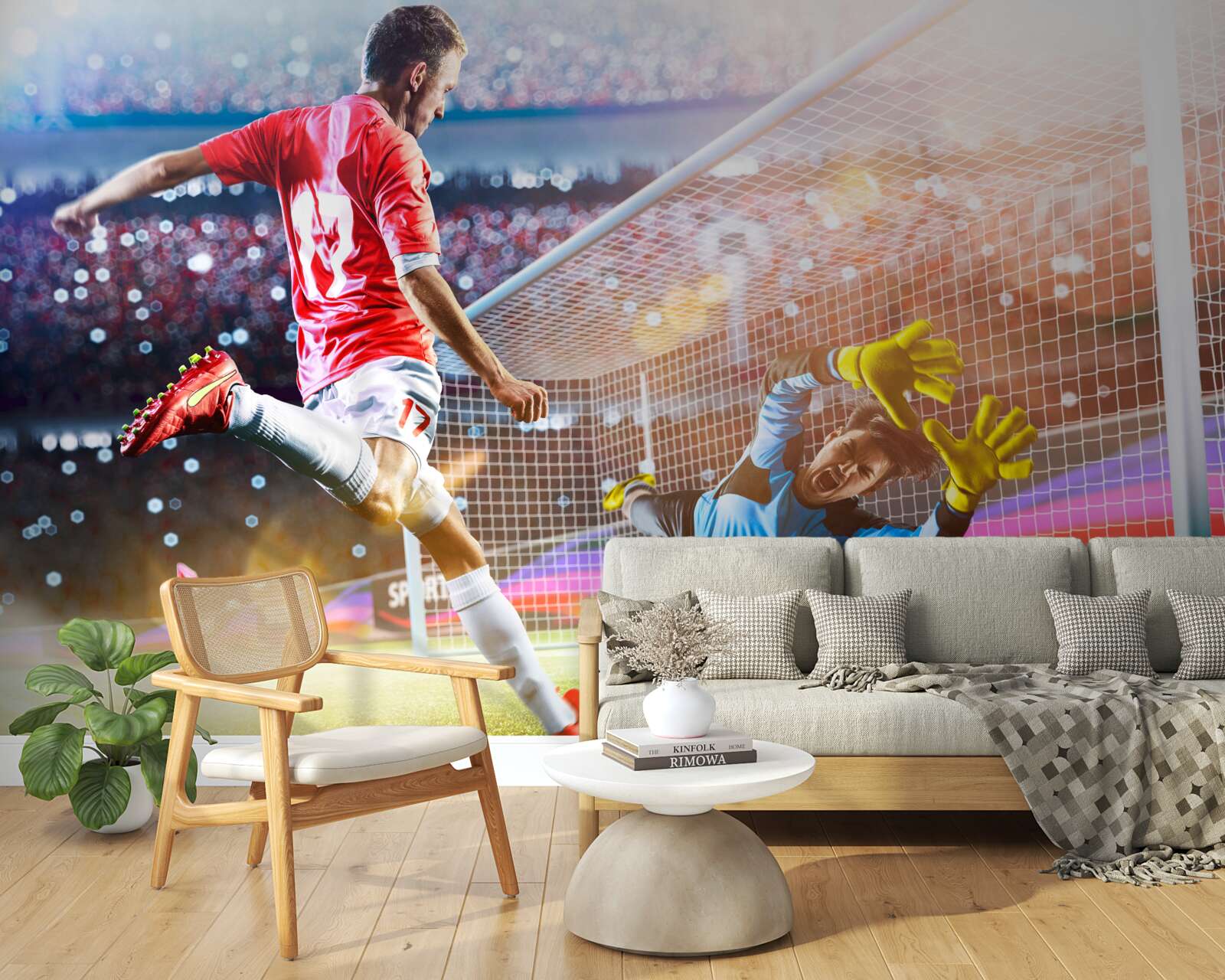 Fototapeta hráč strieľať na bránu